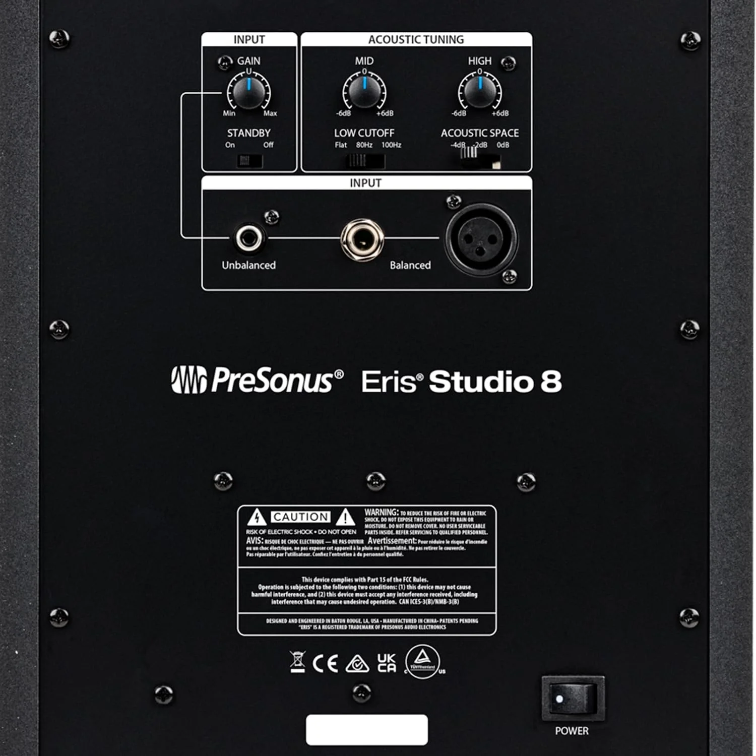 یک جفت اسپیکر مانیتورینگ استودیویی اکتیو 8 اینچی PreSonus Eris Studio 8 + ساب ووفر Eris Sub 8 BT + 2 عدد کابل جک کیپ درام