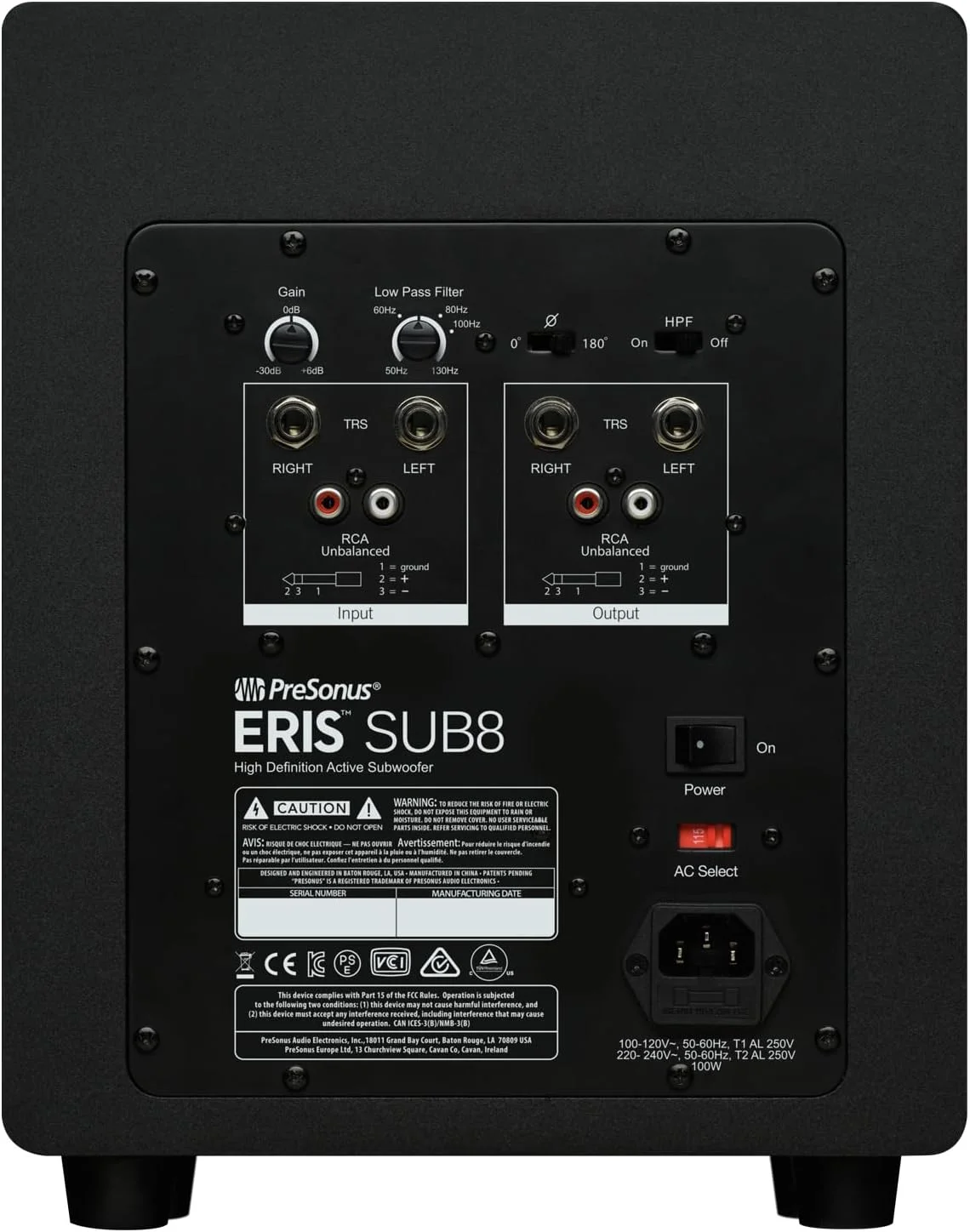 اسپیکر مانیتورینگ استودیویی اکتیو پریسونوس Eris Studio 5 (یک جفت) + ساب ووفر Eris Sub 8 BT + 2 عدد کابل کیپ درام اسپیکر مانیتورینگ استودیویی اکتیو پریسونوس Eris Studio 5 (یک جفت) + ساب ووفر Eris Sub 8 BT + 2 عدد کابل کیپ درام