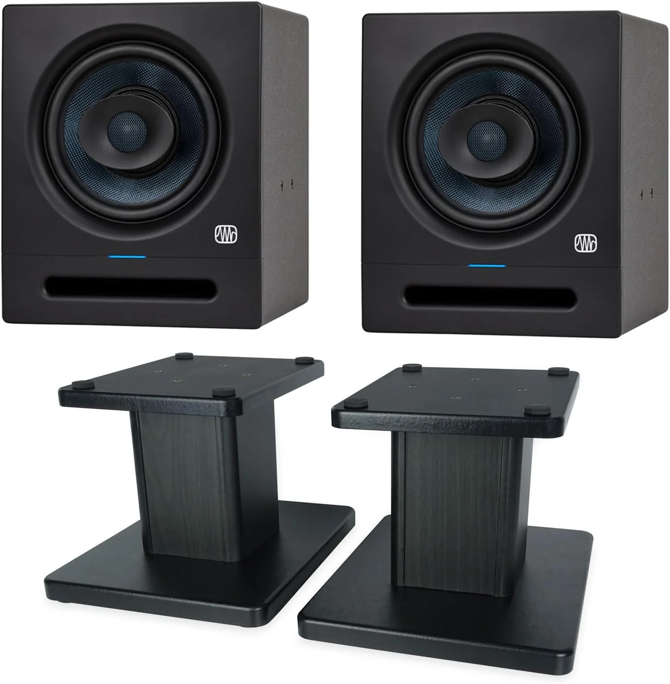 مانیتور استودیویی اکتیو Presonus Eris Pro 8 (یک جفت) به همراه پایه مانیتور keepdrum مانیتور استودیویی اکتیو Presonus Eris Pro 8 (یک جفت) به همراه پایه مانیتور keepdrum