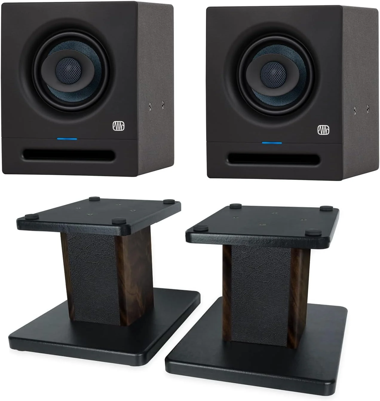 مانیتور استودیویی اکتیو Presonus Eris Pro 4 (یک جفت) به همراه پایه مانیتور keepdrum طرح گردو مانیتور استودیویی اکتیو Presonus Eris Pro 4 (یک جفت) به همراه پایه مانیتور keepdrum طرح گردو