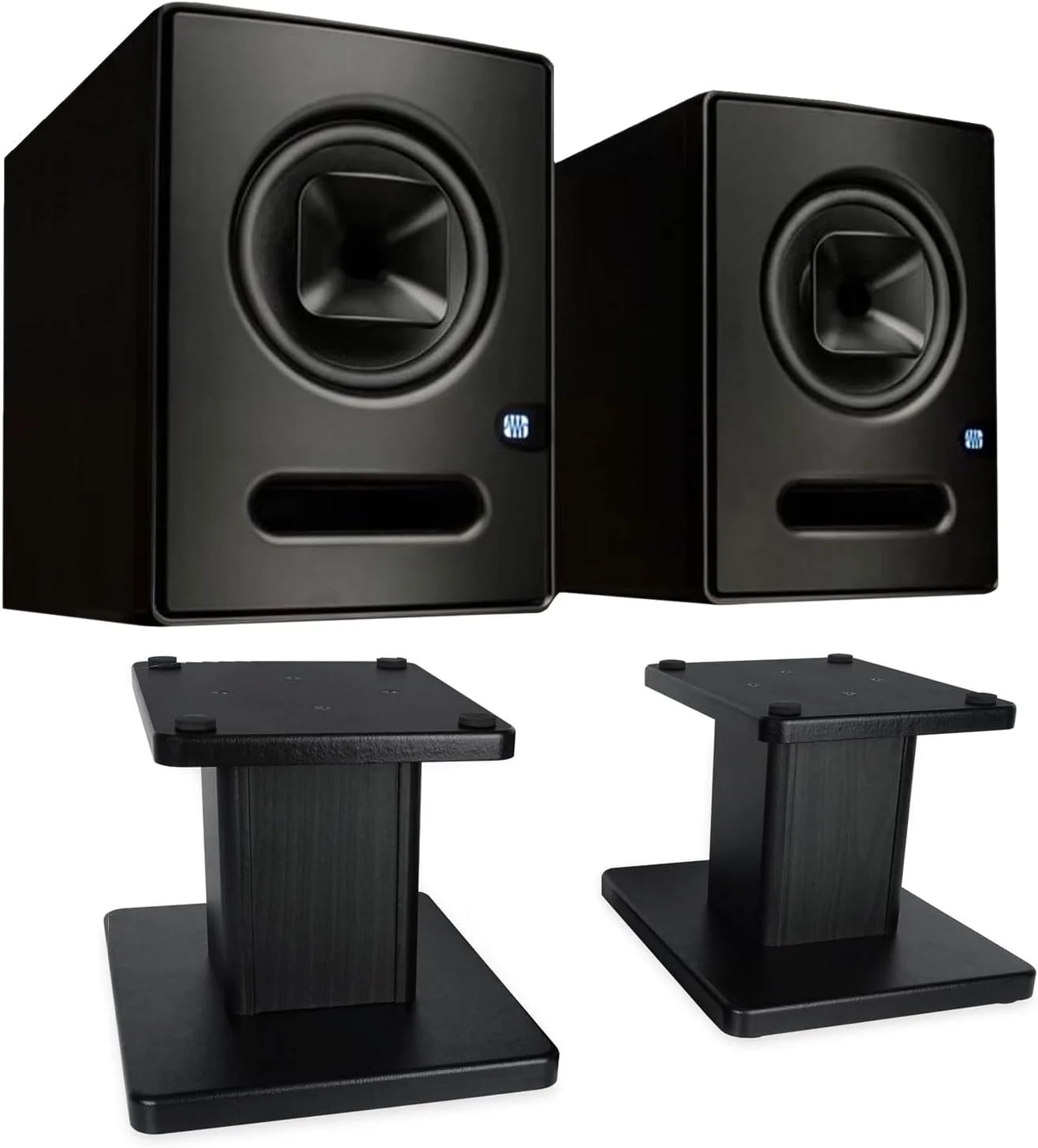 یک جفت مانیتور استودیویی Presonus Sceptre S8 به همراه پایه مانیتور keepdrum یک جفت مانیتور استودیویی Presonus Sceptre S8 به همراه پایه مانیتور keepdrum