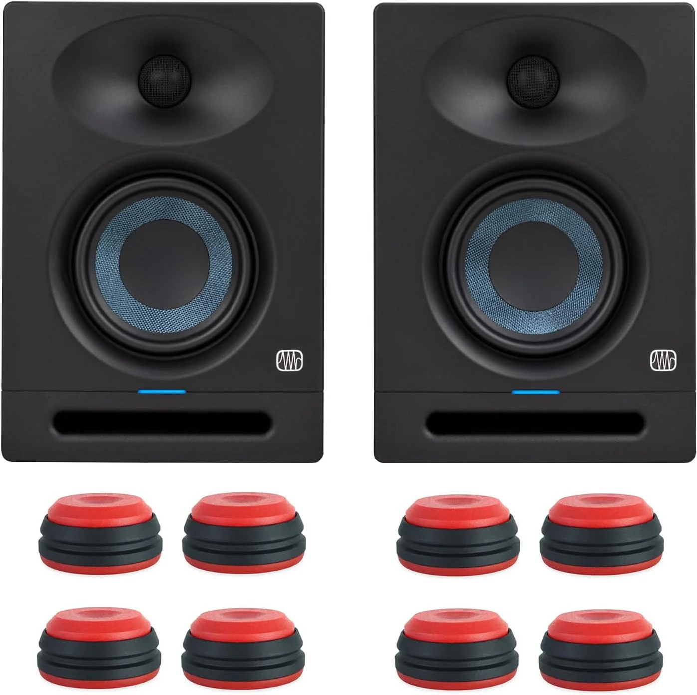 اسپیکرهای مانیتورینگ استودیویی اکتیو PreSonus Eris Studio 4، 4.5 اینچ، یک جفت + پایه های لرزه گیر اسپیکر کیپ درام، 8 عدد، قرمز اسپیکرهای مانیتورینگ استودیویی اکتیو PreSonus Eris Studio 4، 4.5 اینچ، یک جفت + پایه های لرزه گیر اسپیکر کیپ درام، 8 عدد، قرمز