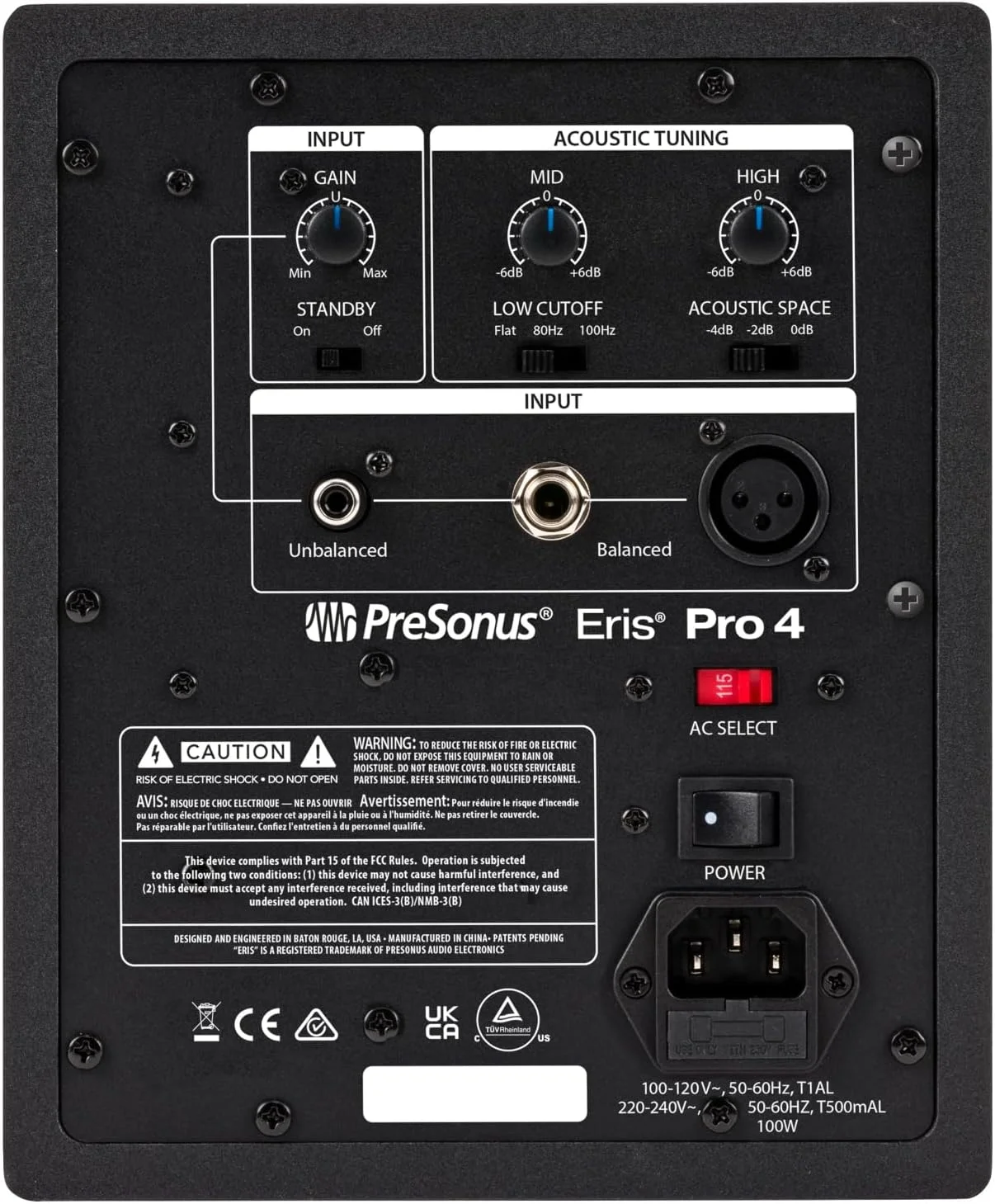 مانیتور استودیویی اکتیو Presonus Eris Pro 4 (یک جفت) به همراه ساب ووفر Eris Pro Sub 10 و 2 عدد کابل جک کیپدرام