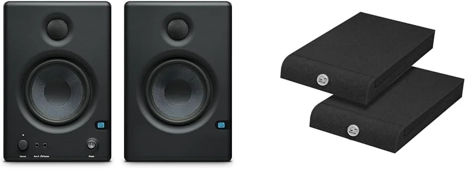 مانیتورهای استودیویی دو طرفه چندرسانهای با کیفیت بالا PreSonus Eris E4.5، 4.5 اینچی (جفت) و پدهای عایق فوم جاذب صفحه مانیتور استودیو Infitronic - INSMA1730 بسته 2 عددی مشکی (170x300 میلیمتر) مانیتورهای استودیویی دو طرفه چندرسانهای با کیفیت بالا PreSonus Eris E4.5، 4.5 اینچی (جفت) و پدهای عایق فوم جاذب صفحه مانیتور استودیو Infitronic - INSMA1730 بسته 2 عددی مشکی (170x300 میلیمتر)