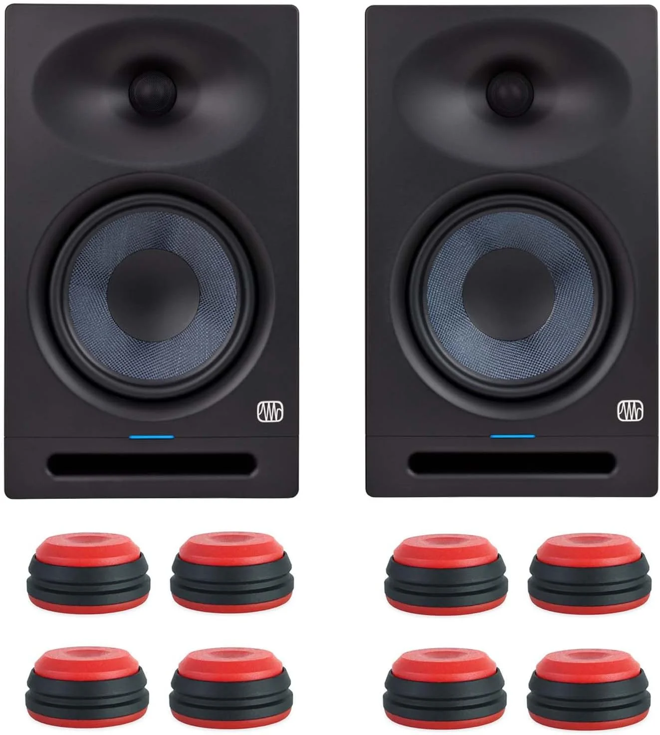 مانیتورهای استودیویی اکتیو پریسونوس Eris Studio 8، بلندگوهای 8 اینچی، 1 جفت + ست پایه بلندگو کیپ درام 2 عددی قرمز مانیتورهای استودیویی اکتیو پریسونوس Eris Studio 8، بلندگوهای 8 اینچی، 1 جفت + ست پایه بلندگو کیپ درام 2 عددی قرمز