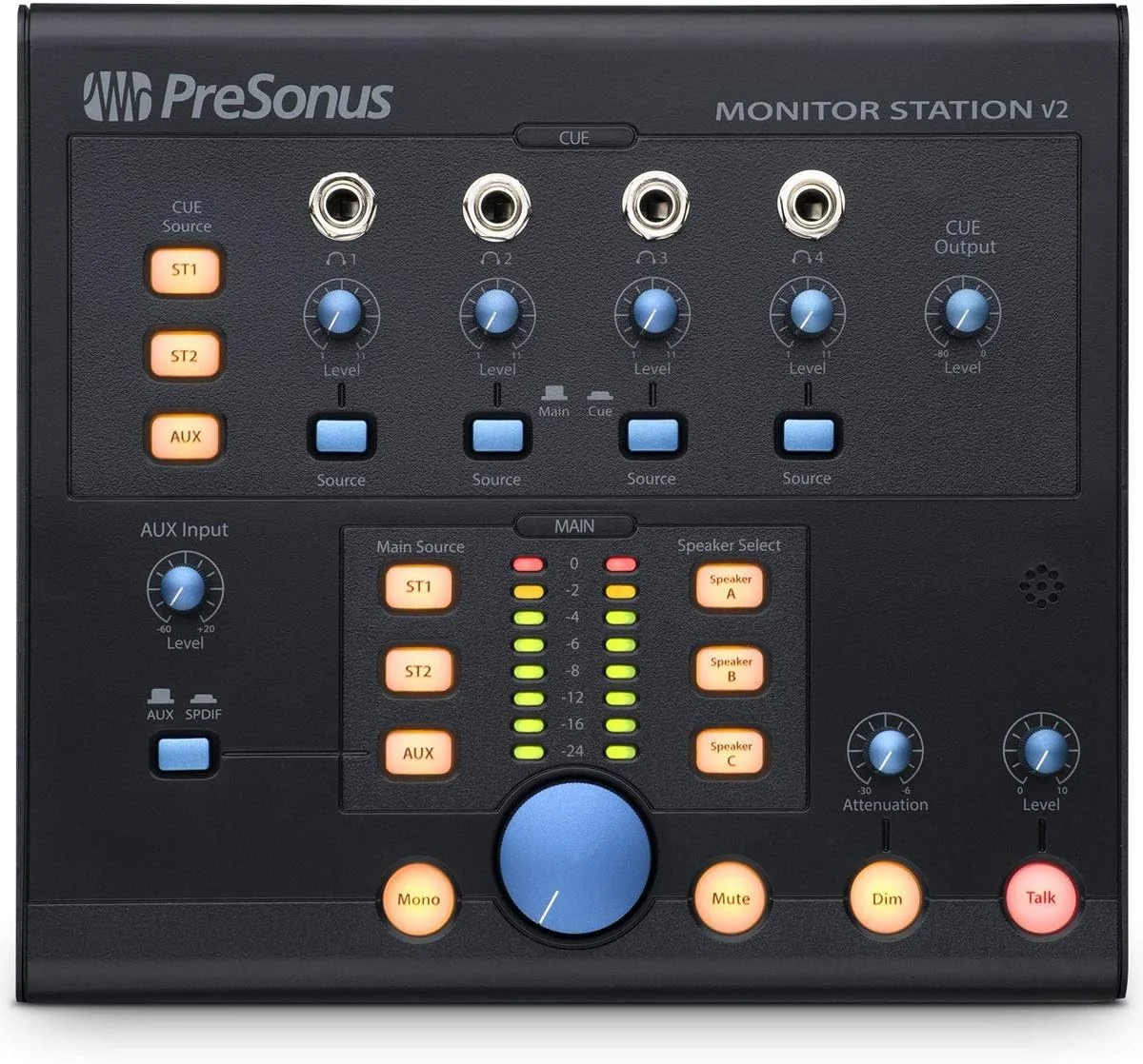 کنترلر مانیتور و هدفون Presonus Monitor Station V2 + 2 عدد کابل جک Keedprum کنترلر مانیتور و هدفون Presonus Monitor Station V2 + 2 عدد کابل جک Keedprum