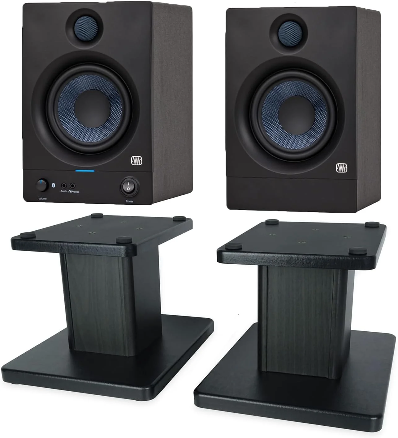 اسپیکرهای مانیتورینگ استودیویی بلوتوثی اکتیو PreSonus Eris 5BT نسل دوم + پایه اسپیکر keepdrum