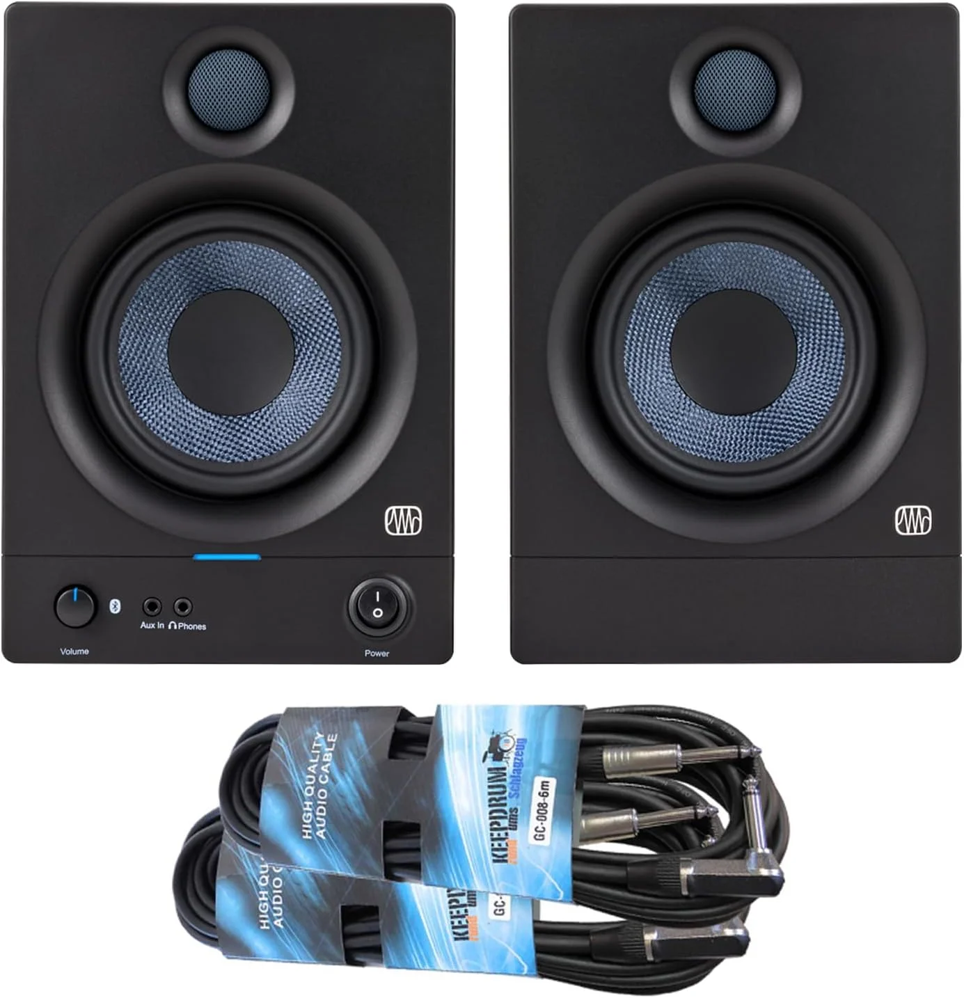 اسپیکرهای مانیتور استودیویی بلوتوثی اکتیو Presonus Eris 5BT نسل دوم + کابل جک keepdrum