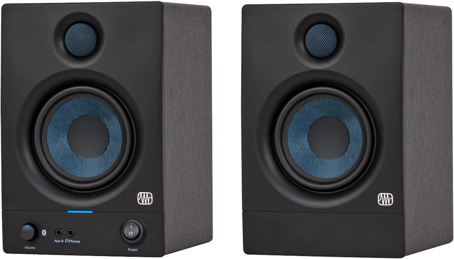 PreSonus Eris 4.5 BT II Generation Bluetooth 5.0 مانیتورهای استودیویی اکتیو + پایه های ضد لرزش keepdrum (8 عدد) - قرمز PreSonus Eris 4.5 BT II Generation Bluetooth 5.0 مانیتورهای استودیویی اکتیو + پایه های ضد لرزش keepdrum (8 عدد) - قرمز