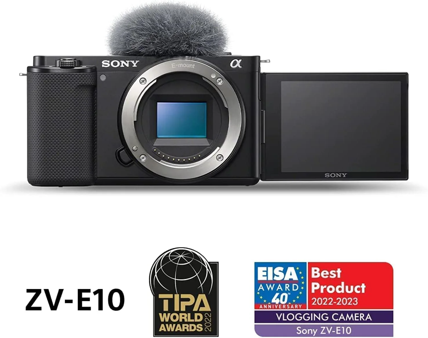 دوربین ولاگ بدون آینه Sony Alpha ZV-E10 | APS-C (صفحه نمایش چرخان برای ولاگ، ویدیوی 4K، فوکوس خودکار چشم در زمان واقعی)، مشکی و هدفون استودیویی بسته MDR-7506 دوربین ولاگ بدون آینه Sony Alpha ZV-E10 | APS-C (صفحه نمایش چرخان برای ولاگ، ویدیوی 4K، فوکوس خودکار چشم در زمان واقعی)، مشکی و هدفون استودیویی بسته MDR-7506