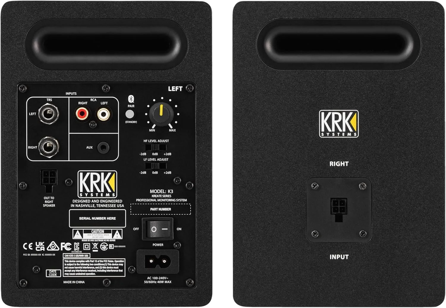 مانیتور استودیویی فعال KRK Kreate 3 - یک جفت