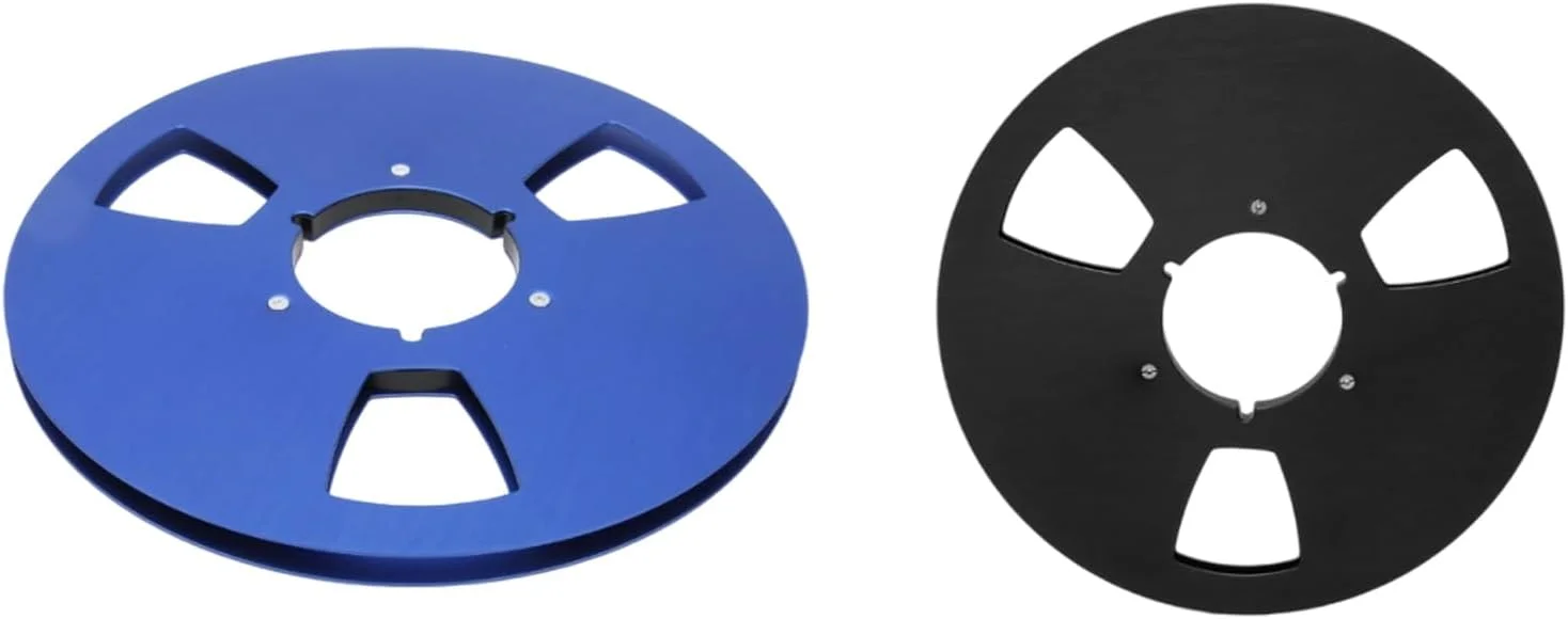 قرقره های آلومینیومی 10.5 اینچی، قرقره خالی با توپی، نوار برای 1/4 اینچ (6.35 سانتی متر)، تجهیزات استودیو، حلقه باز