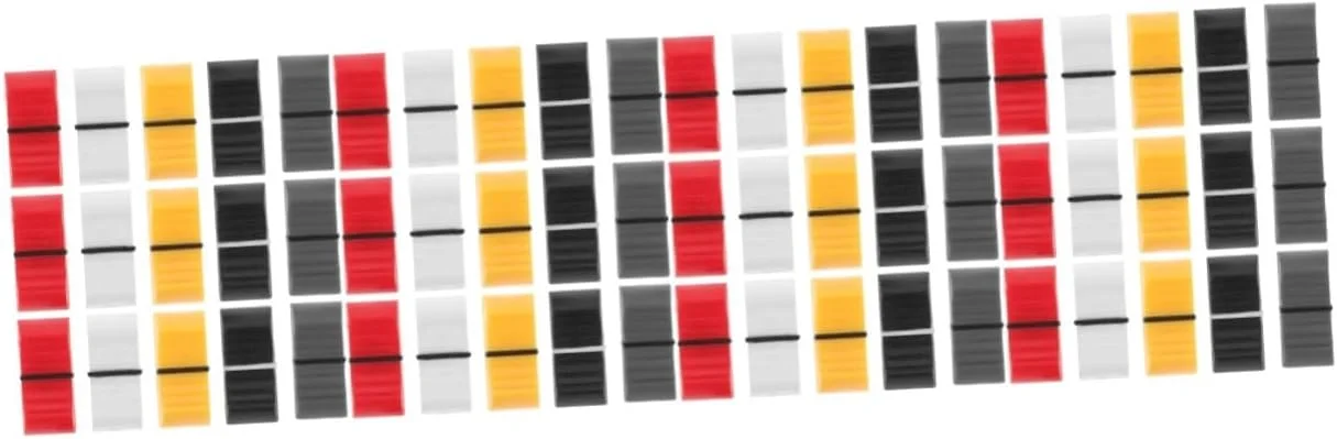 200 عدد درپوش لغزنده میکسر ifundom، جایگزینی برای پتانسیومتر، سازگار با میکسر های DJ، بادوام و رنگارنگ برای تنظیمات آسان صدا