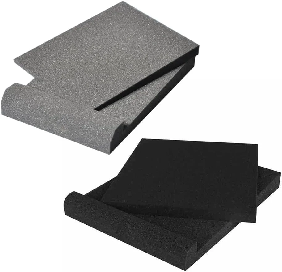 پد عایق بلندگو، پدهای عایق استودیویی با چگالی بالا | حذف لرزش های صوتی برای مانیتورهای استودیویی، ساب ووفرها و بلندگوها