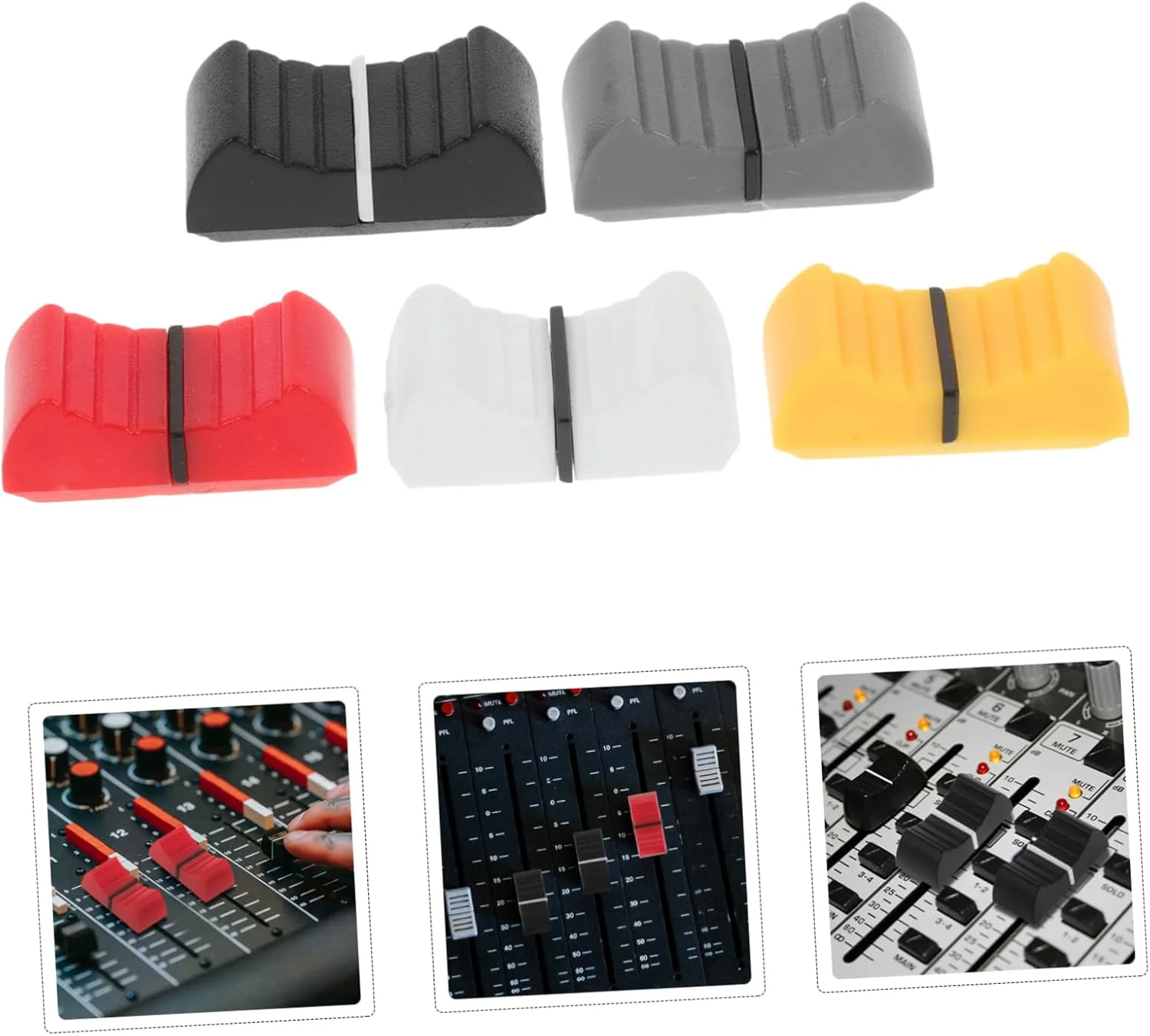 200 عدد درپوش لغزنده میکسر ifundom، جایگزینی برای پتانسیومتر، سازگار با میکسر های DJ، بادوام و رنگارنگ برای تنظیمات آسان صدا 200 عدد درپوش لغزنده میکسر ifundom، جایگزینی برای پتانسیومتر، سازگار با میکسر های DJ، بادوام و رنگارنگ برای تنظیمات آسان صدا