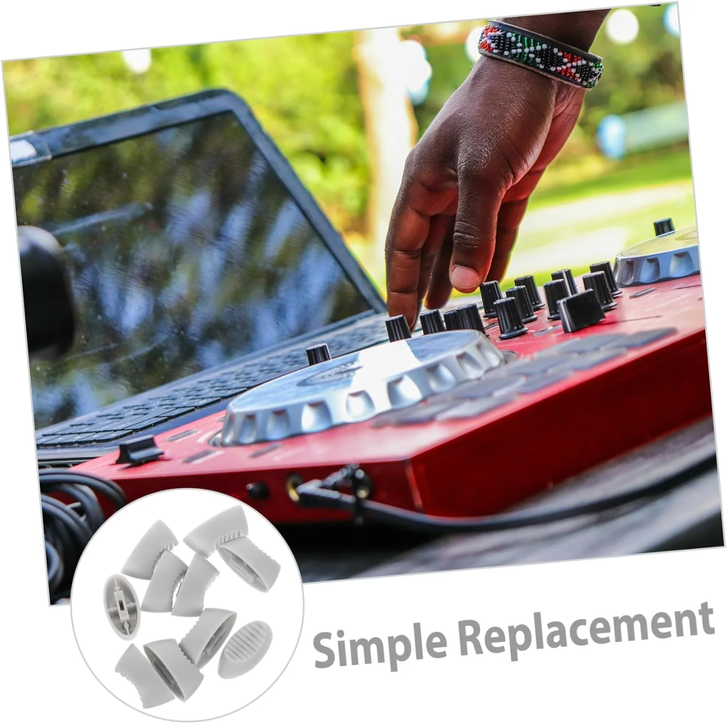 ifundom 10 عدد دکمه لغزنده میکسر کنسول، دکمه های فیدر لغزنده میکسر جایگزین برای دکمه پتانسیومتر