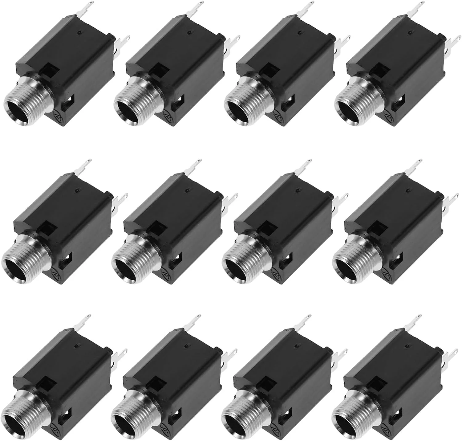 مجموعه ۱۲ عددی کانکتور صوتی استریو BESTonZON، میکروفون ۳ پین، جک صوتی مادگی، بلندگو برای اسپیکر