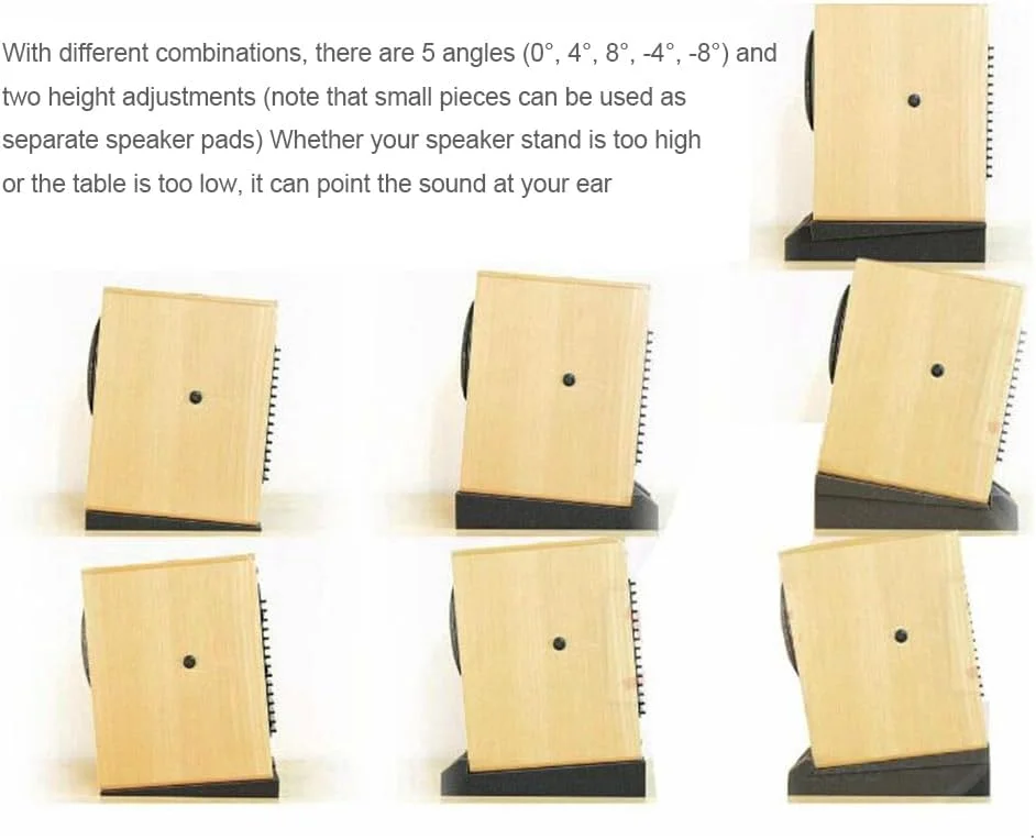 پدهای عایق صدا برای مانیتورهای استودیویی | پد اسفنجی با تراکم بالا، پدهای عایق مانیتور استودیو برای مانیتورهای 5/6 اینچی، فوم آکوستیک برای اکثر پایه های بلندگو