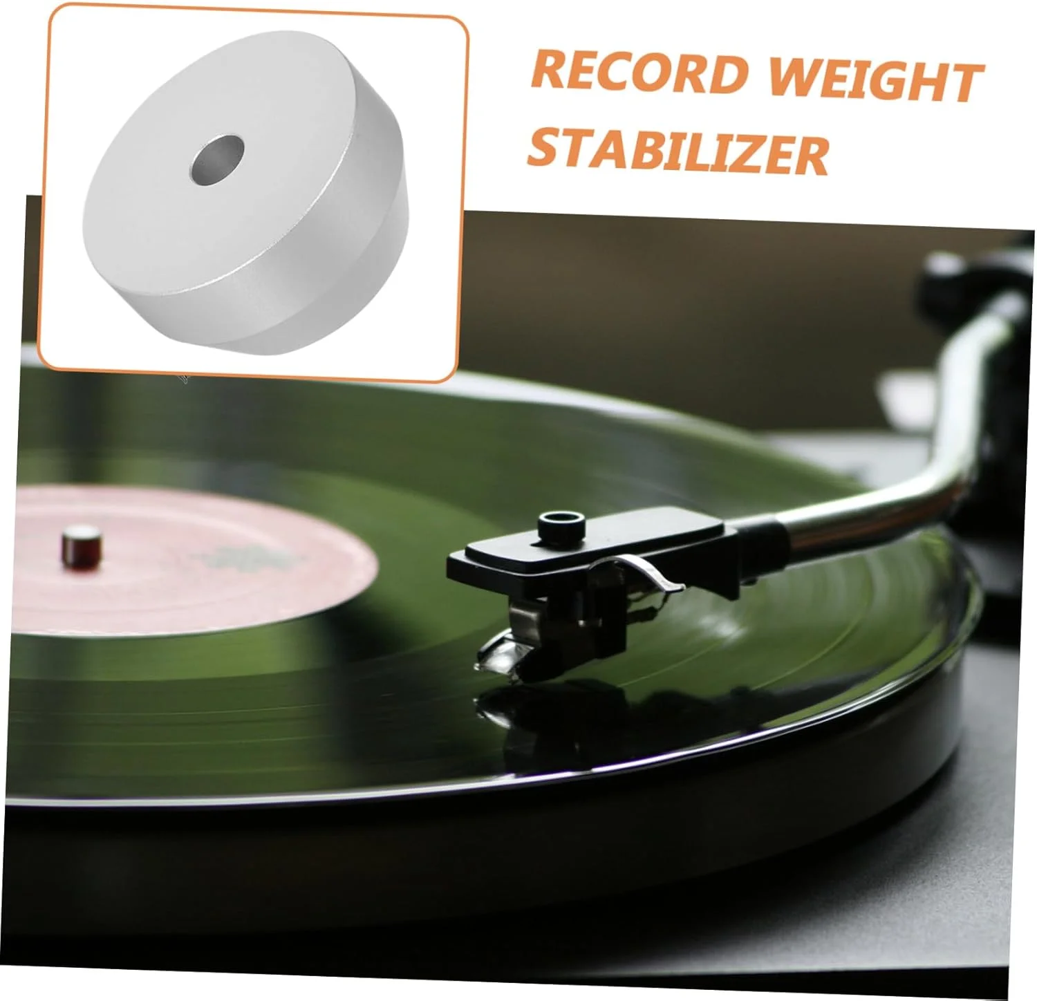 آداپتور وزنه وینیل Kisangel: تثبیت کننده جایگزین صفحه گرامافون - تثبیت کننده آداپتور صفحه گرامافون یکپارچهسازی با سیستمعامل برای دوستداران موسیقی در سیستم صوتی خانگی