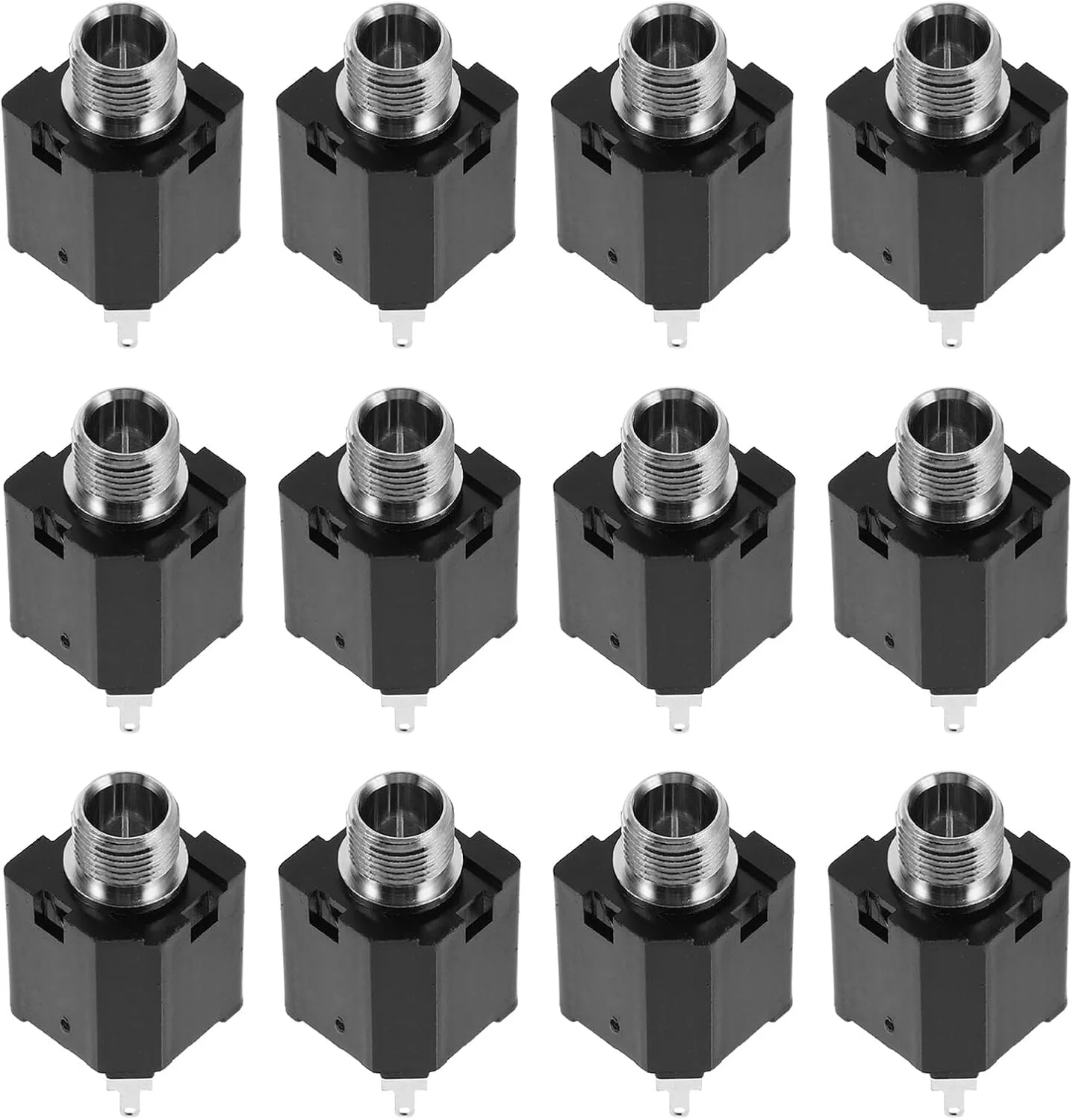 میلیستن 12 عدد جک هدفون برای نصب روی پنل آداپتور صوتی میکروفون برای نصب روی پنل جک TRS جک صوتی جک صوتی برای