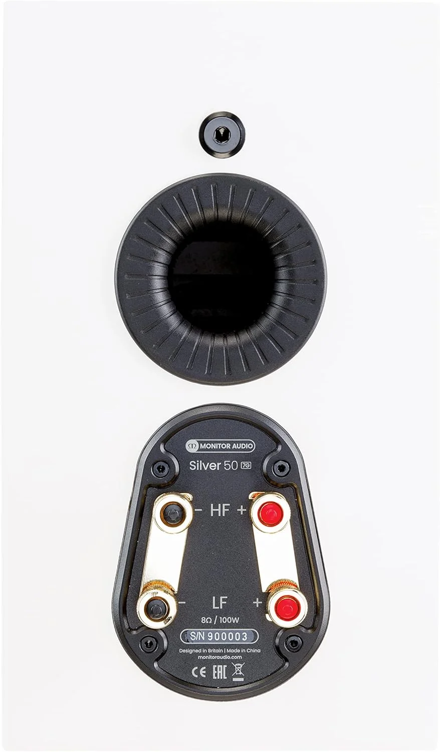 بلندگوی قفسه کتاب مانیتور آدیو سیلور 100 7G سفید ساتن، فروش به صورت جفتی