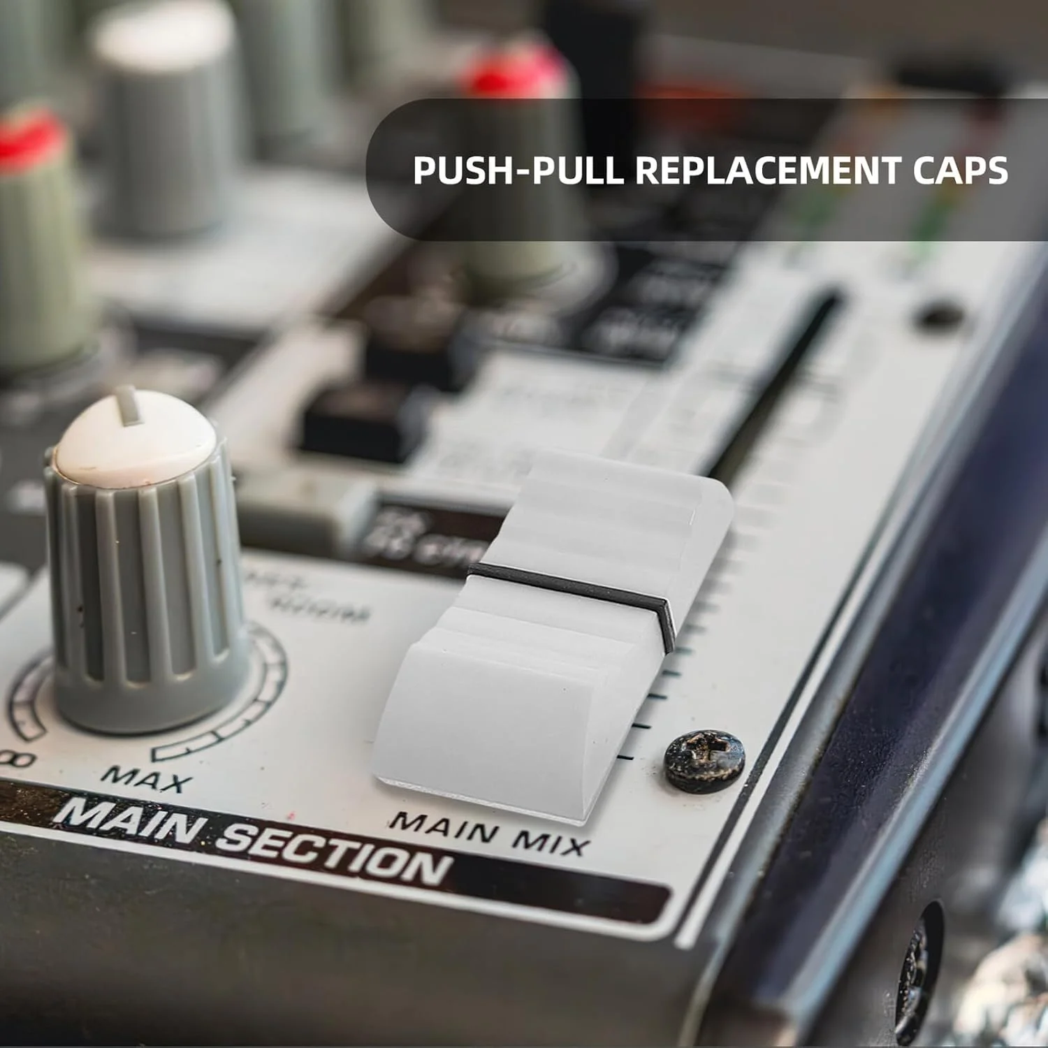 Cabilock 12 عدد کلاهک لغزنده میکسر کوچک، دکمه های فیدر جایگزین پتانسیومتر رنگارنگ برای کنسول های تنظیم صدا، کاربرد چند منظوره