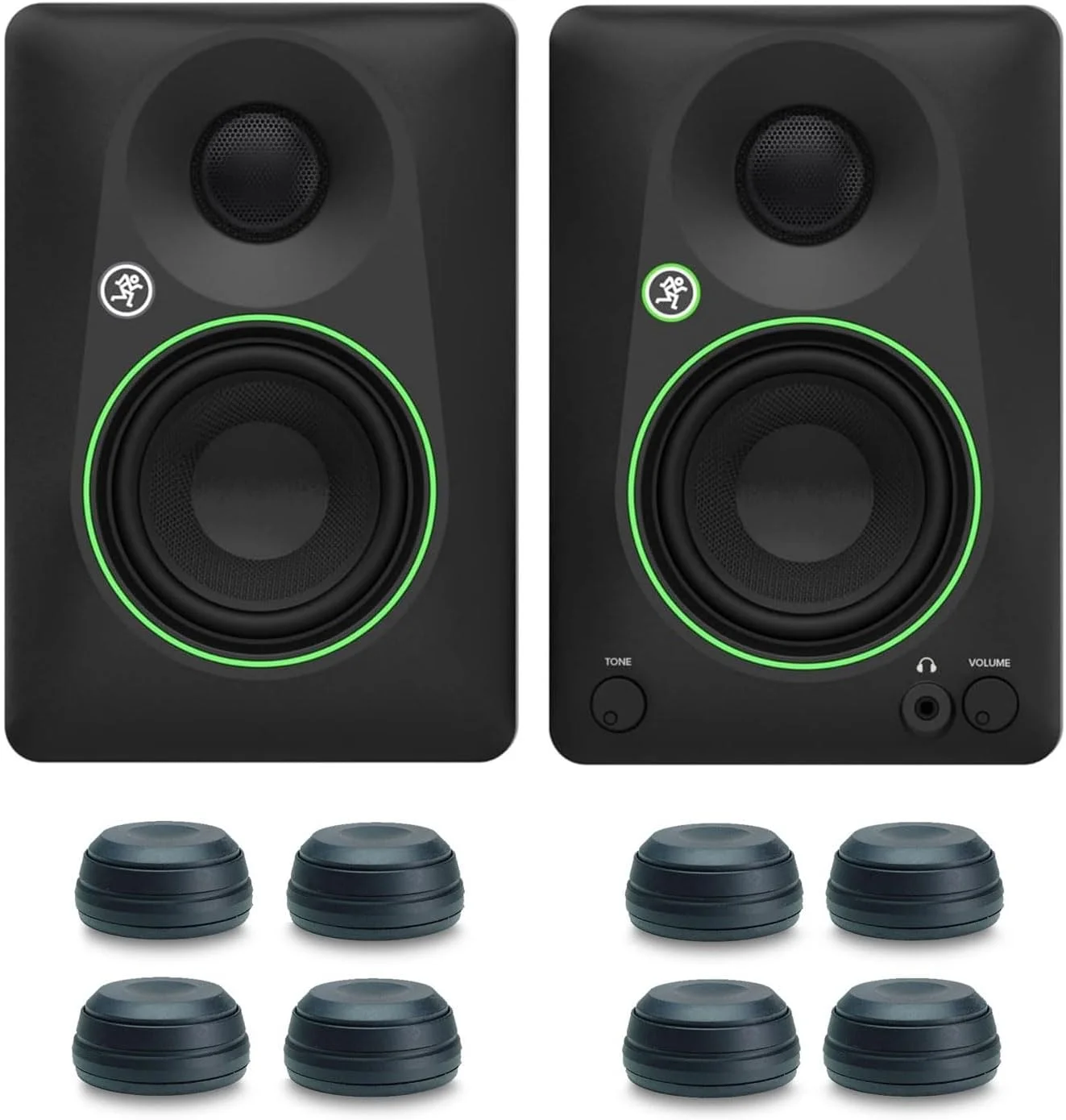 مانیتورهای استودیویی اکتیو 2-way مکی CR3.5BT با بلوتوث به همراه پایه های keepdrum