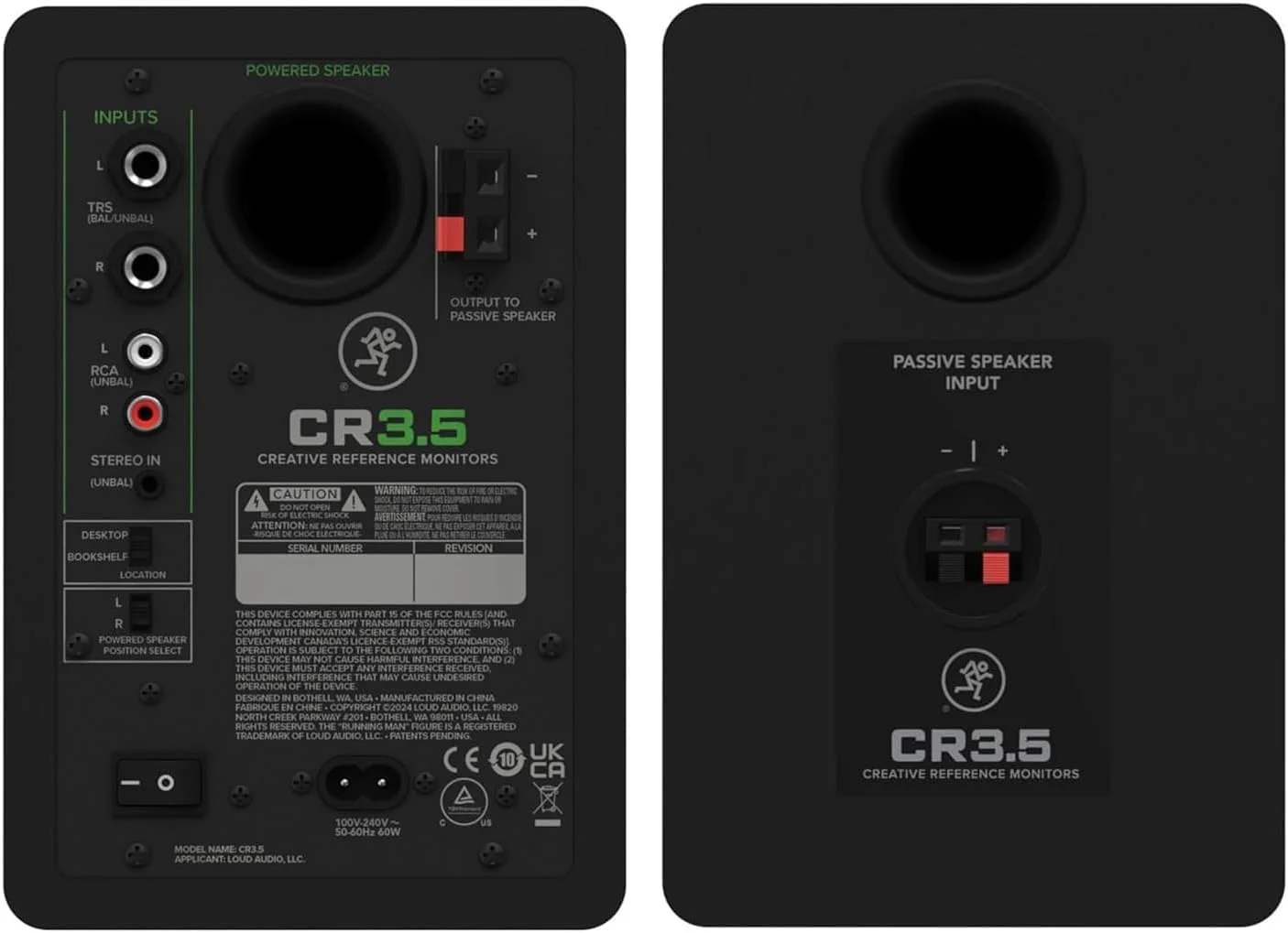 مانیتورهای استودیویی اکتیو 2-way مکی CR3.5BT با بلوتوث به همراه پایه های keepdrum