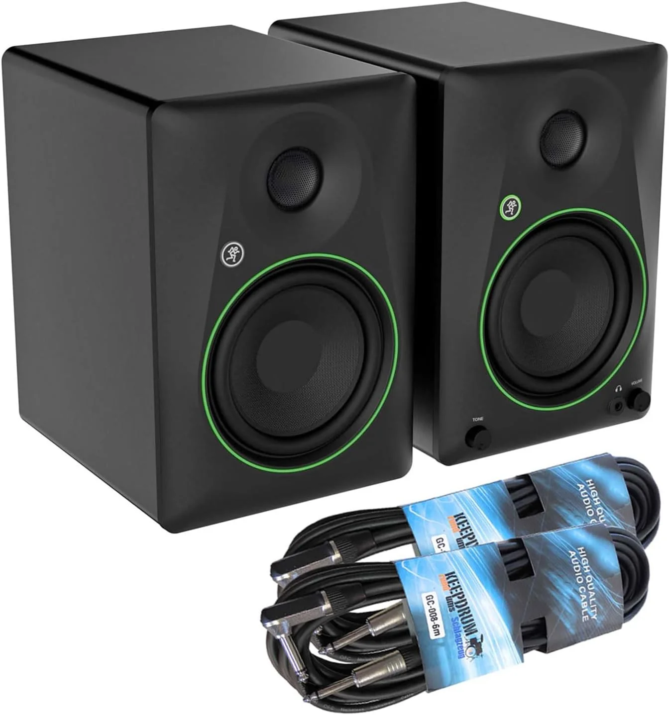 مانیتورهای استودیویی اکتیو 2-Way مکی CR3.5BT با بلوتوث به همراه 2 عدد کابل جک کیپ درام