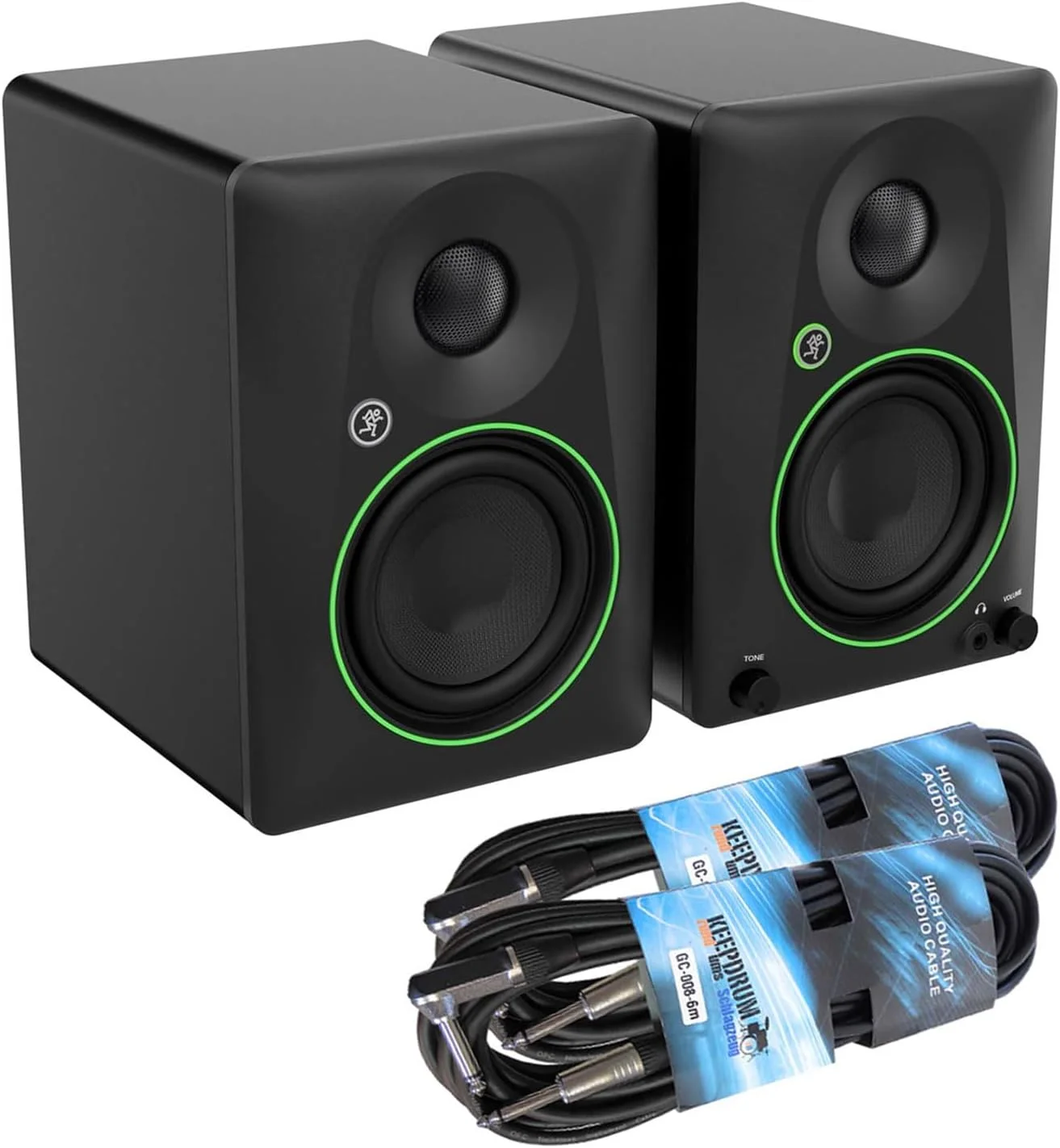 مانیتورهای استودیویی اکتیو 2-way مکی CR4.5BT با بلوتوث به همراه 2 عدد کابل جک کیپ درام