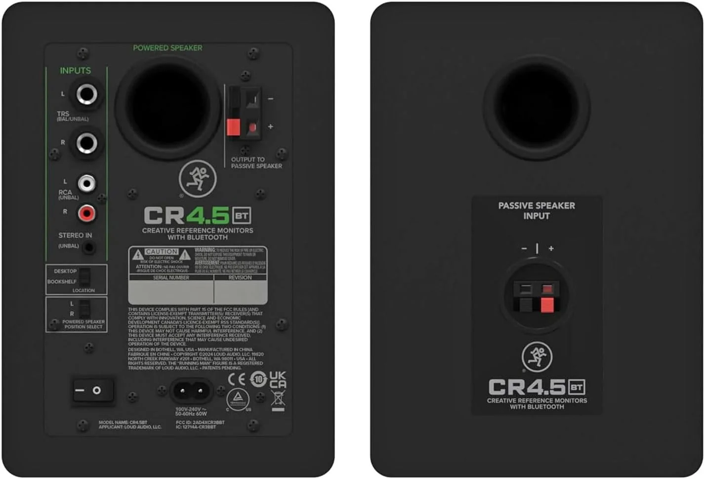 مانیتورهای استودیویی دو طرفه اکتیو بلوتوث Mackie CR4.5BT به همراه پایه های keepdrum