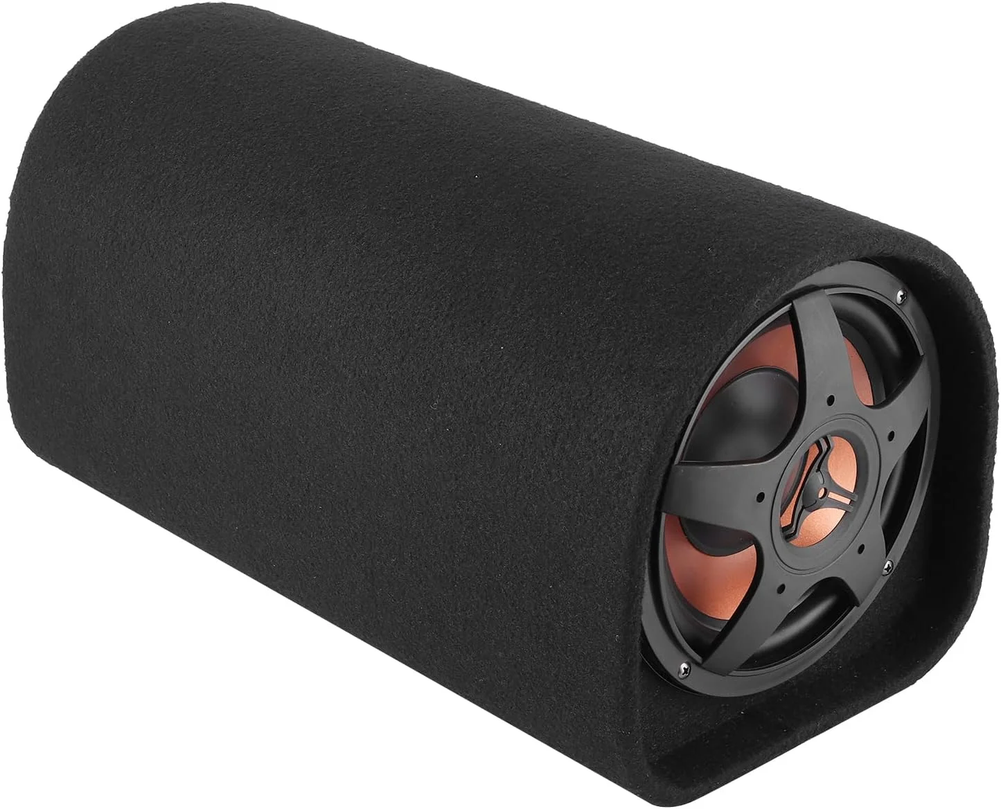 ساب ووفر خودرو 12 ولت باوفی، آمپلی فایر صدای مصرفی بزرگ با فرم گرد پارچه چرمی با محافظت در برابر اتصال کوتاه، برای اصلاح صوتی خودرو، حذف نویز و ارائه صدایی چشمگیر