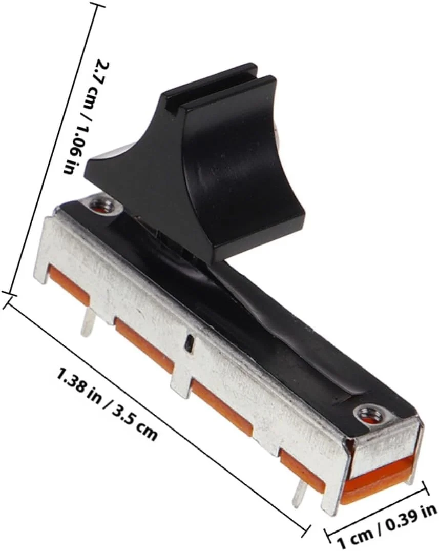 BESPORTBLE 6 عدد پتانسیومتر لغزنده خطی، کنترل کننده چرخشی دقیق برای میکسر و کارت صدا، بادوام ساخته شده از پلاستیک برای تنظیم و کنترل صدا BESPORTBLE 6 عدد پتانسیومتر لغزنده خطی، کنترل کننده چرخشی دقیق برای میکسر و کارت صدا، بادوام ساخته شده از پلاستیک برای تنظیم و کنترل صدا