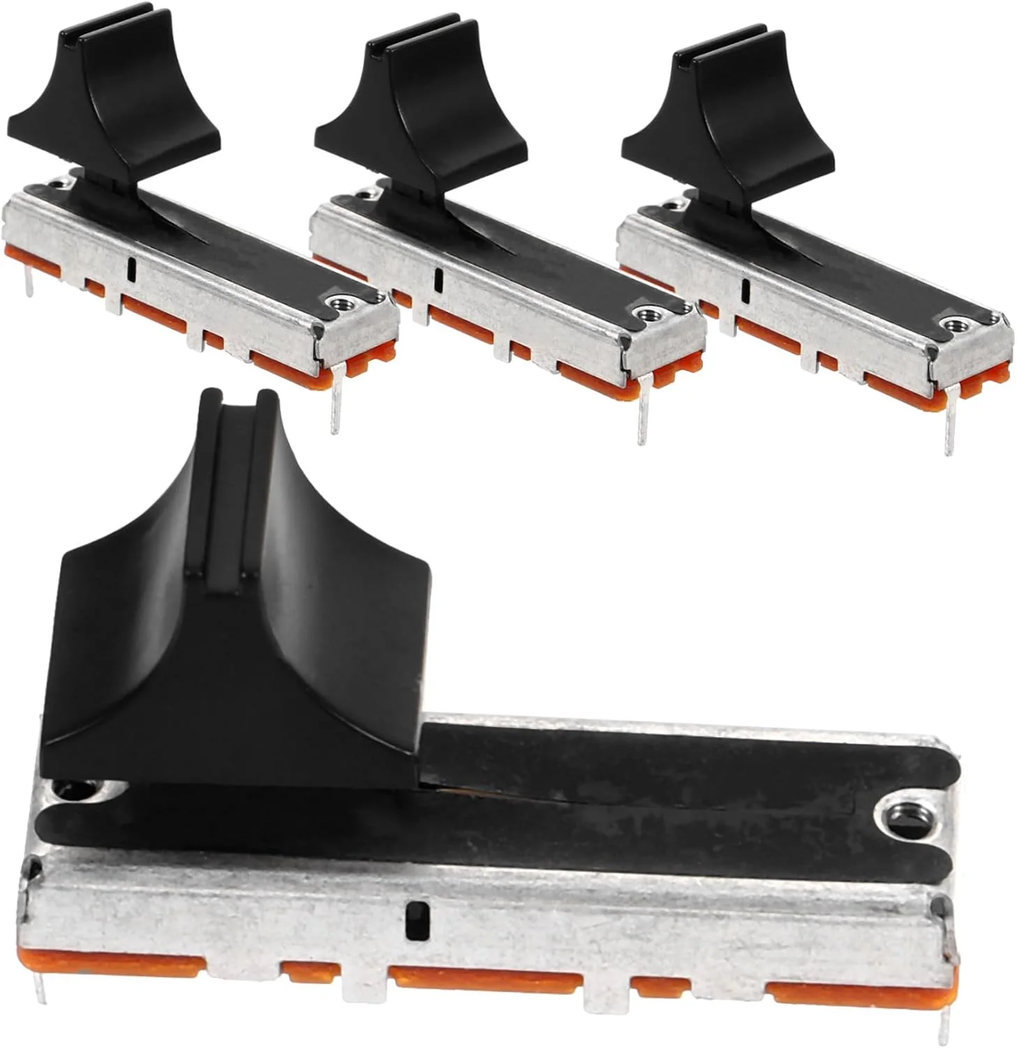 BESPORTBLE 4 عدد پتانسیومتر کشویی مستقیم بادوام برای میکسر DJ، صفحه گرامافون و کنترلر صدا، کاربری آسان و جمع و جور