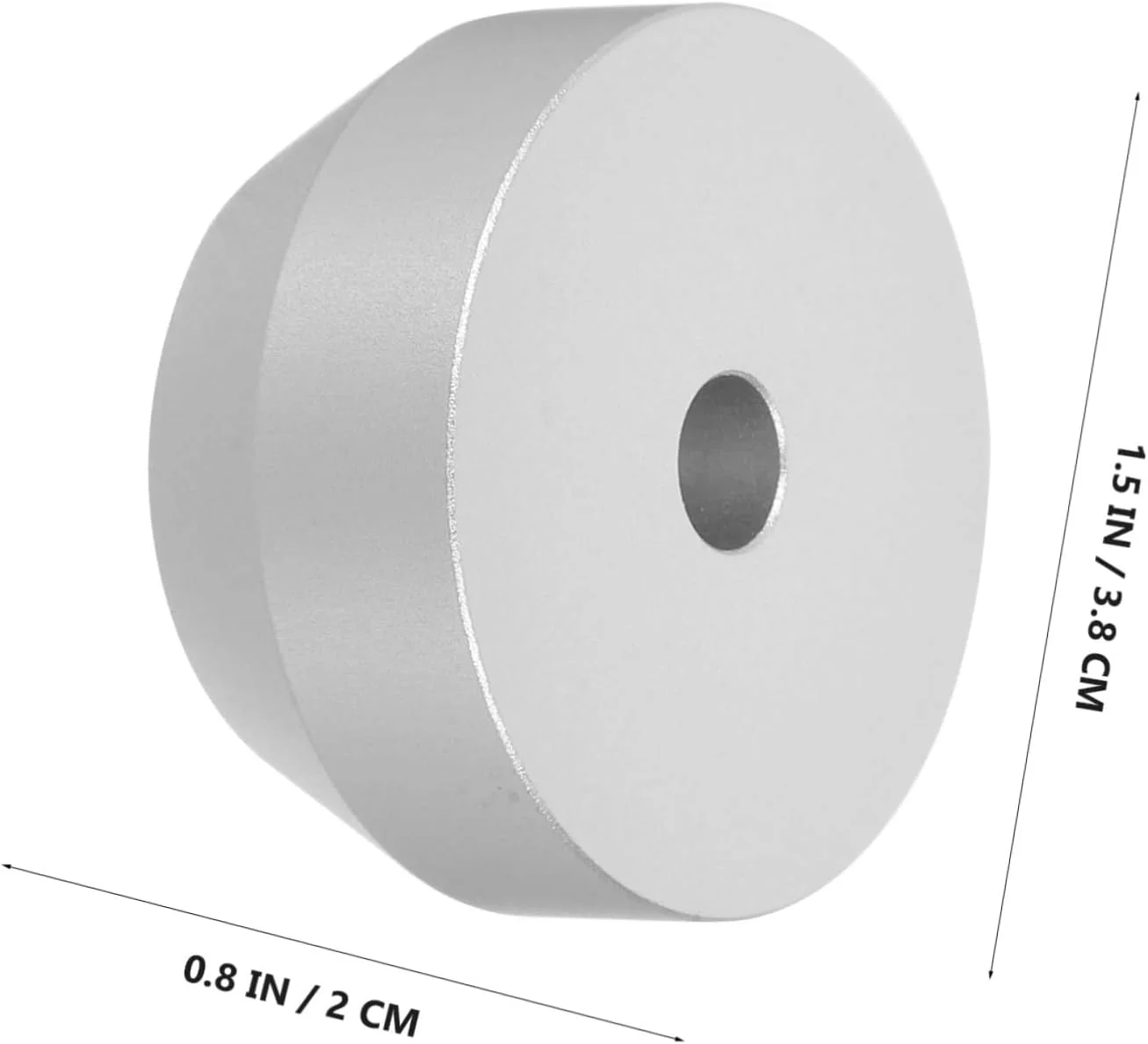 آداپتور وزنه گرامافون با دقت بالا BESPORTBLE برای رفع خروج از مرکزیت صفحات گرامافون برای پخش یکپارچه و بهبود کیفیت صدا، طراحی رترو برای صوتی خانگی