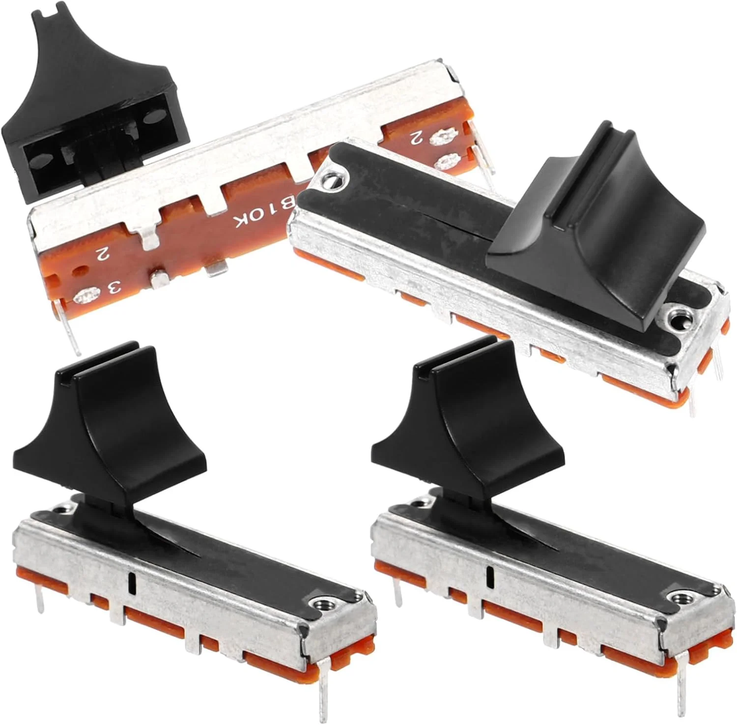 پتانسیومتر الکترونیکی BESPORTBLE، 4 عدد، برای میکسر DJ و تنظیمات صدا، طراحی قوی، استفاده آسان برای کاربردهای مختلف