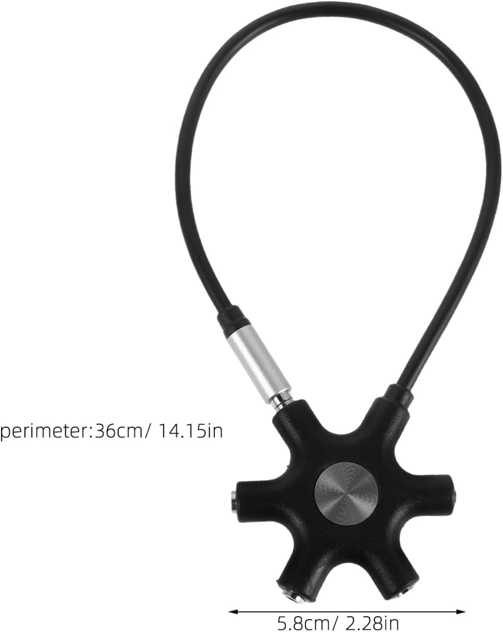 تقسیم کننده صوتی هدفون Toyvian به آداپتور برای هدست و بلندگو، طراحی Plug and Play برای استفاده آسان در مهمانی ها و اشتراک گذاری موسیقی