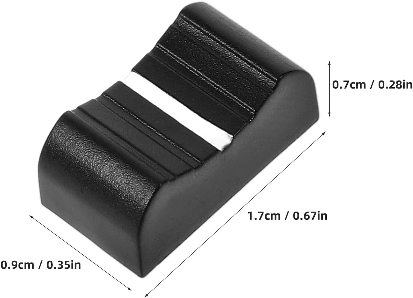 Cabilock 20 عدد درپوش لغزنده پلاستیکی برای میکسر، پتانسیومتر کشویی، درپوش های جایگزین لغزنده مستقیم برای میکسر صدا، نصب آسان، بادوام، مناسب برای کارت صدا و
