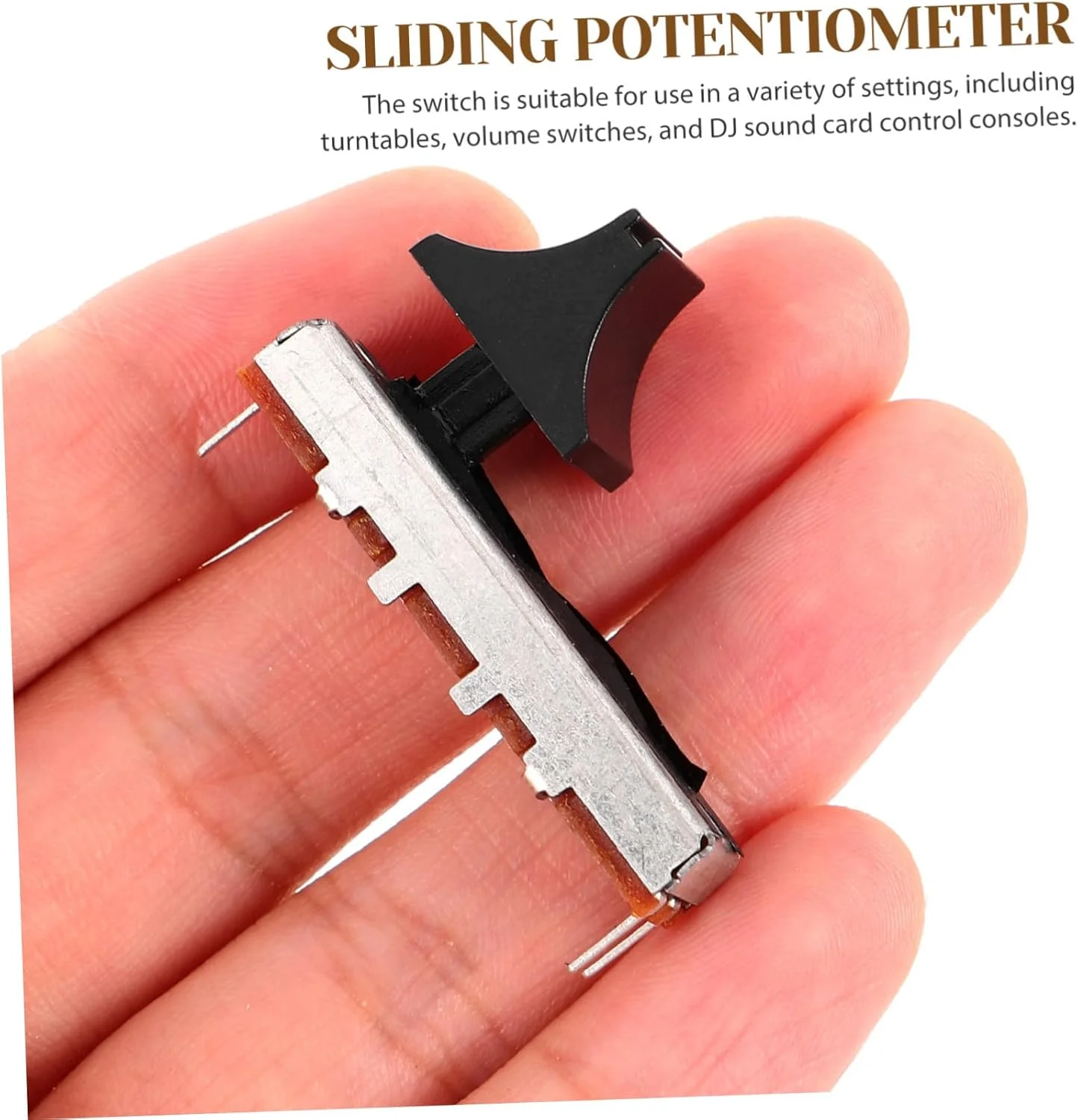 Cabilock 4 عدد پتانسیومتر کشویی خطی، دکمه کشویی مستقیم، پتانسیومتر الکترونیکی بادوام برای میکسر صدا، کارت صدای DJ، صفحه گردان و کنترل صدا