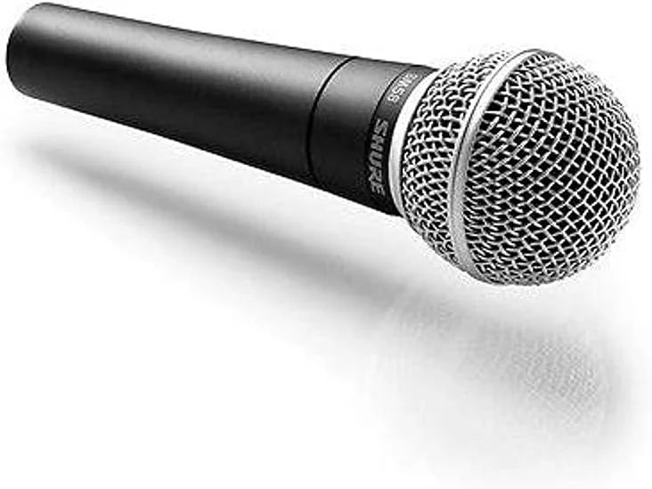 میکروفون حرفه ای داینامیک Shure SM58-LCE، الگوی قطبی: کاردیود، شامل کیف و نگهدارنده