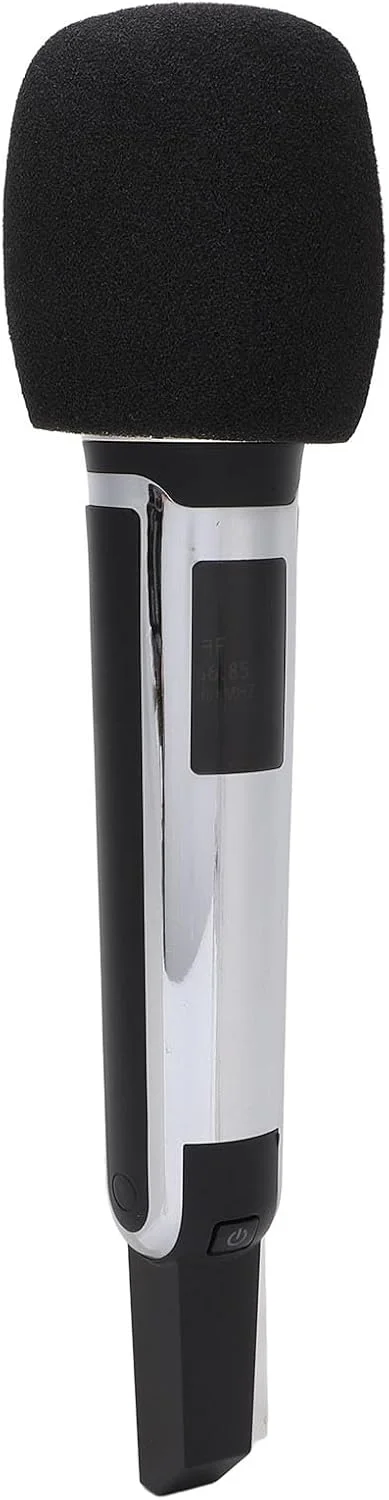 میکروفون دینامیک بی سیم حرفه ای Acouto با باتری قابل شارژ نوع C و برد 100 متری برای پخش زنده KTV