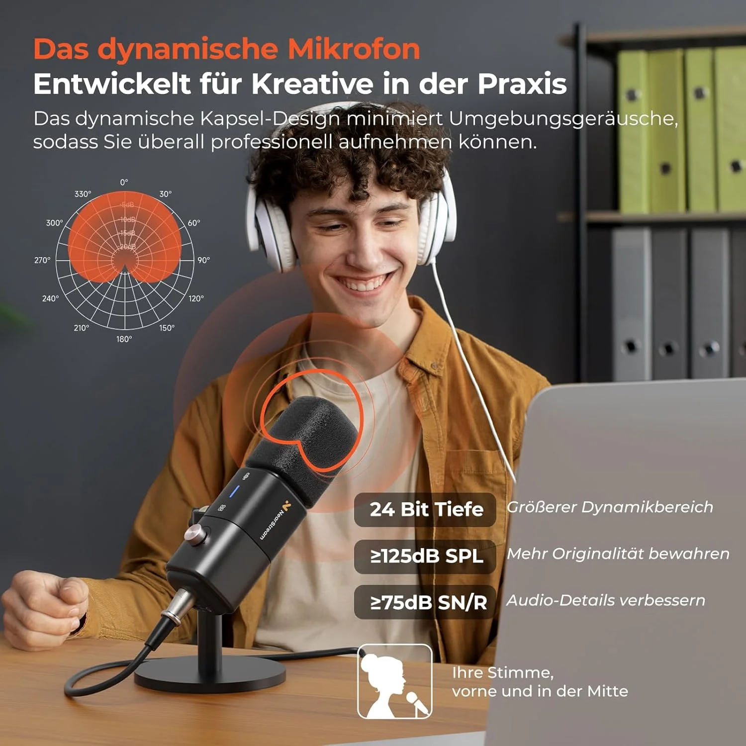 میکروفون داینامیک USB/XLR NearStream AM15X، میکروفون رومیزی Plug & Play برای کامپیوتر/استریمینگ/بازی/استودیو، قطع صدای تک کلیکی، کنترل صدا، شنیدن فوری، حذف نویز میکروفون داینامیک USB/XLR NearStream AM15X، میکروفون رومیزی Plug & Play برای کامپیوتر/استریمینگ/بازی/استودیو، قطع صدای تک کلیکی، کنترل صدا، شنیدن فوری، حذف نویز