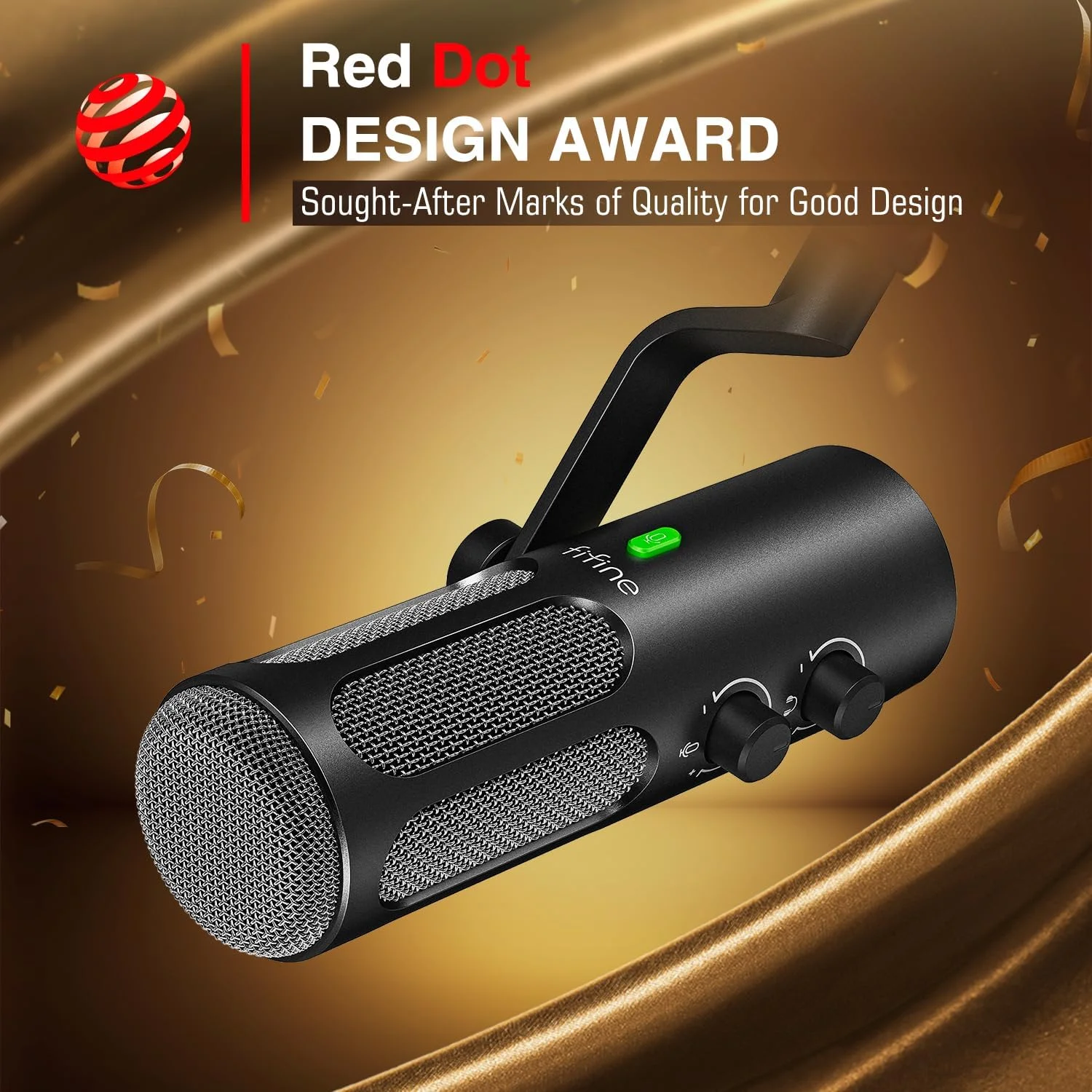 میکروفون XLR داینامیک FIFINE برای ضبط استودیویی پادکست، استریمینگ، پخش، صداگذاری، میکروفون فلزی XLR/USB با دکمه قطع صدا، جک هدفون برای میکسر، کامپیوتر – AmpliTank 3 میکروفون XLR داینامیک FIFINE برای ضبط استودیویی پادکست، استریمینگ، پخش، صداگذاری، میکروفون فلزی XLR/USB با دکمه قطع صدا، جک هدفون برای میکسر، کامپیوتر – AmpliTank 3