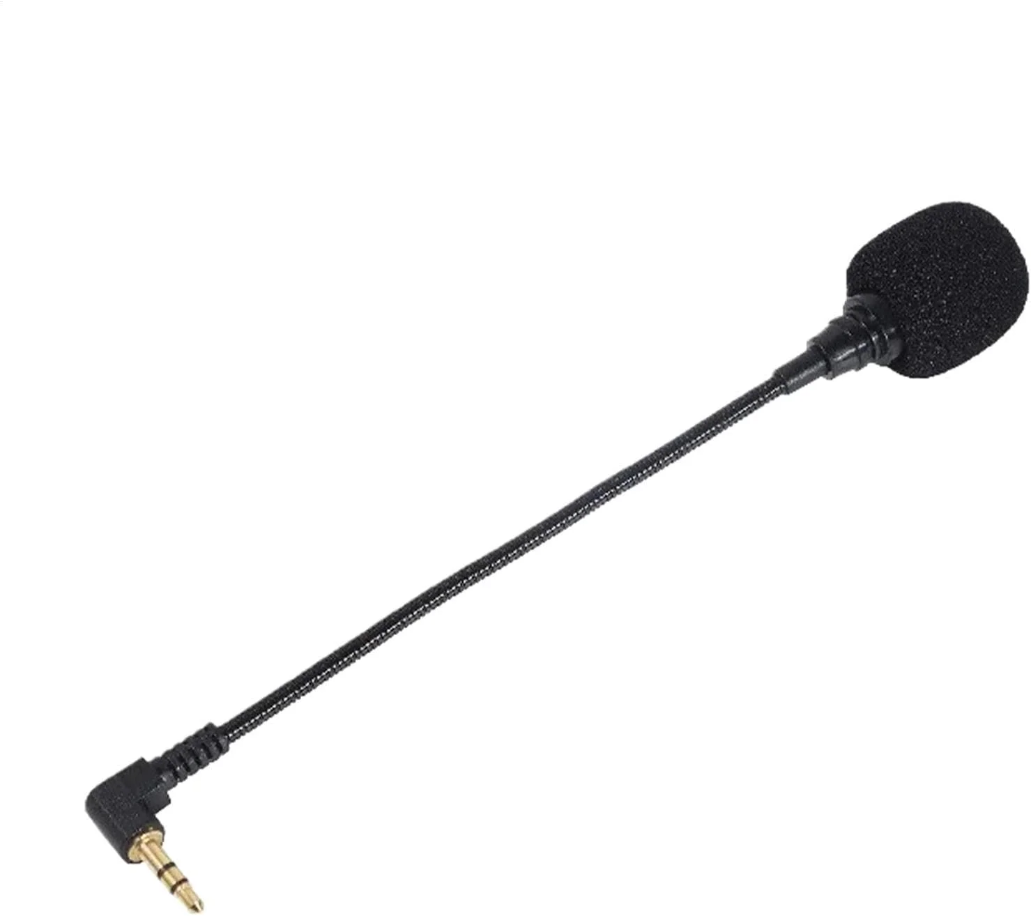 میکروفون عمومی برای هدست، اتصال میکروفون هدفون - میکروفون دینامیکی انعطاف پذیر 3.5 میلی متری میکروفون کلاه ایمنی | لوازم جانبی هدست میکروفون قابل حمل برای کار از راه دور، کنفرانس ویدیویی