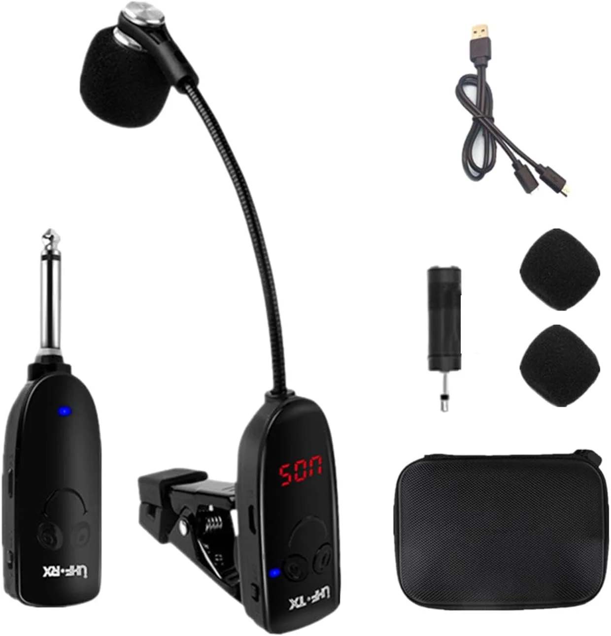 میکروفون ساز بادی LOVIVER، میکروفون بی سیم سازها، میکروفون حرفه ای گیره ای خازنی