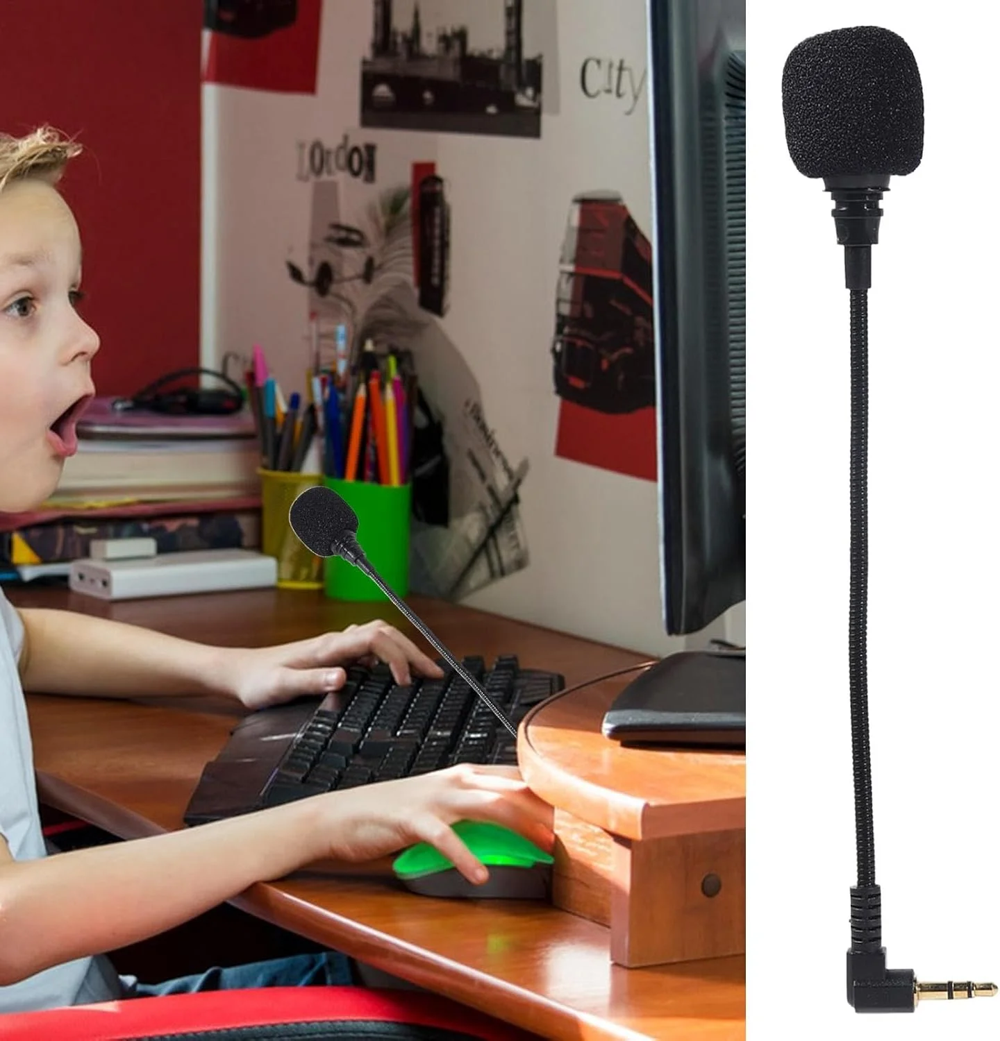 میکروفون عمومی برای هدست، اتصال میکروفون هدفون - میکروفون دینامیکی انعطاف پذیر 3.5 میلی متری میکروفون کلاه ایمنی | لوازم جانبی هدست میکروفون قابل حمل برای کار از راه دور، کنفرانس ویدیویی میکروفون عمومی برای هدست، اتصال میکروفون هدفون - میکروفون دینامیکی انعطاف پذیر 3.5 میلی متری میکروفون کلاه ایمنی | لوازم جانبی هدست میکروفون قابل حمل برای کار از راه دور، کنفرانس ویدیویی