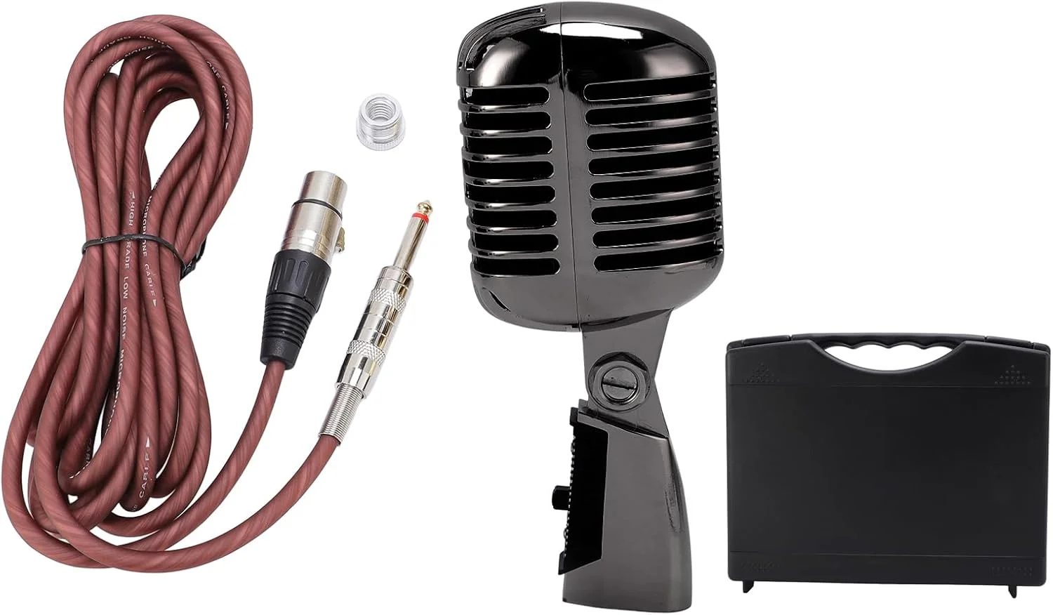 میکروفون داینامیک دستی برای آواز با الگوی پیکاپ کاردیوئید، میکروفون کاردیوئید رترو با زاویه قابل تنظیم برای اجرای صحنه