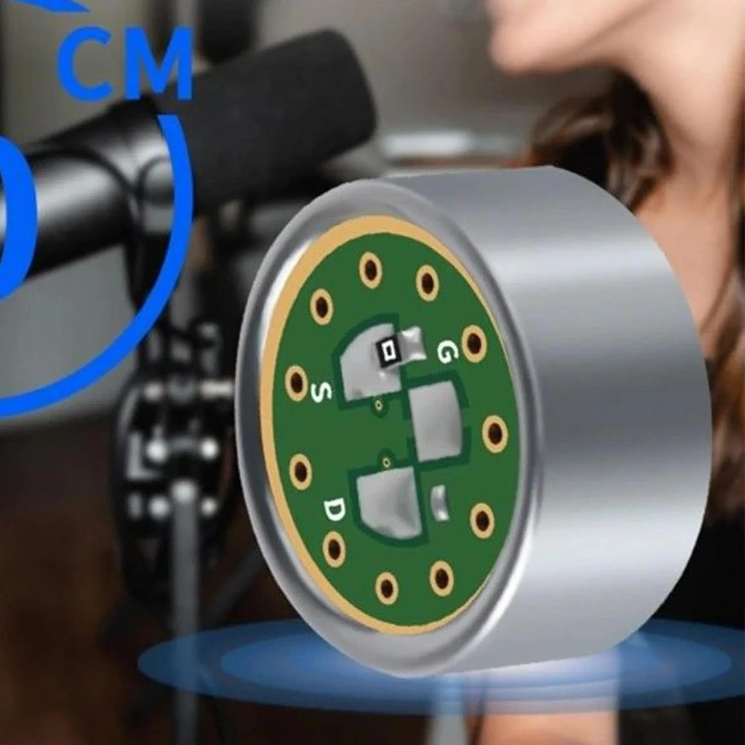 هسته میکروفون جنریک، کارتریج میکروفون دینامیک - میکروفون - صدا - پیکاپ - جایگزین، کندانسور میکروفون الکترت یک طرفه 14 میلی متری برای اجراهای زنده کنفرانس