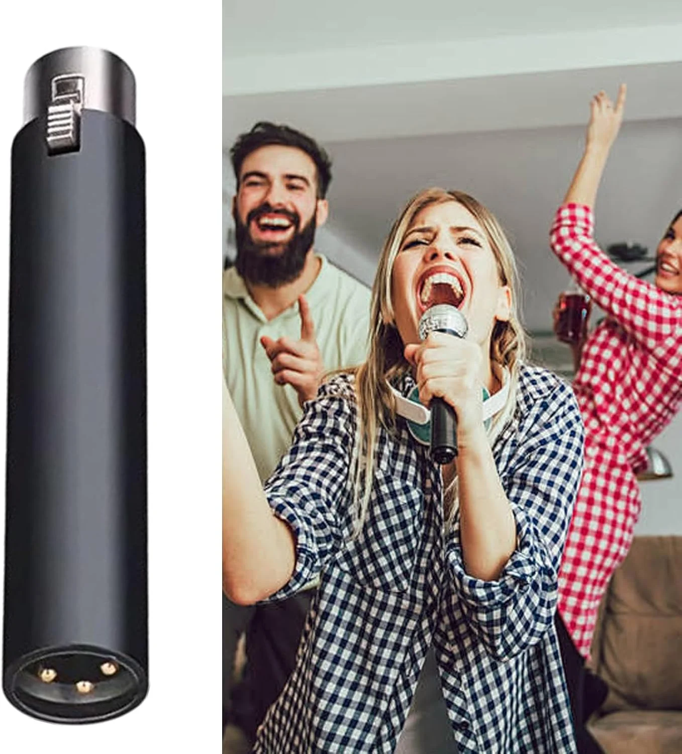 تقویت کننده صدای میکروفون | تقویت کننده صدای دینامیک جمع و جور | وضوح استودیویی، تقویت کننده فعال 48 ولت، لوازم جانبی ضبط کم نویز برای اجراهای صحنه