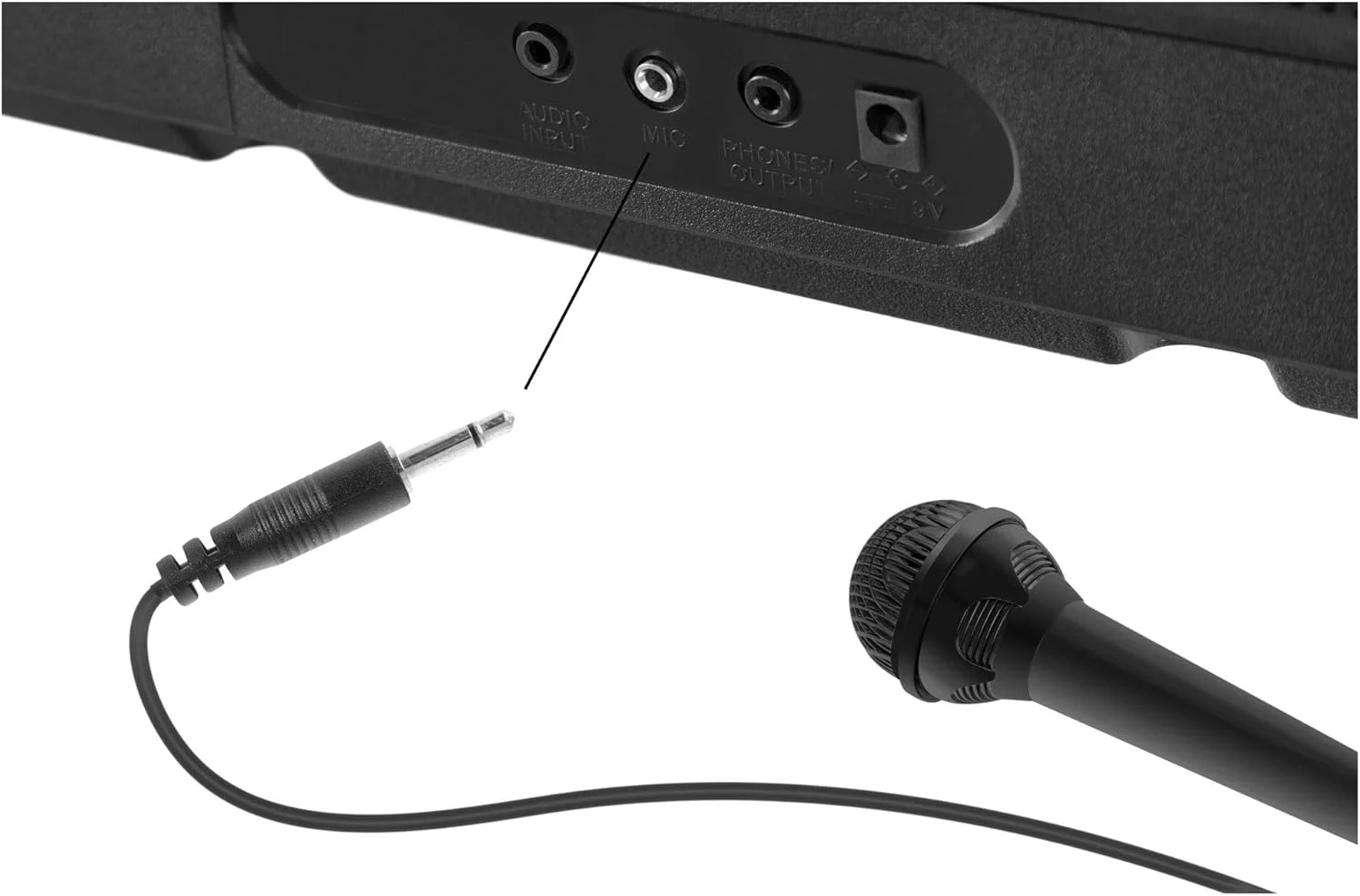 میکروفون McGrey M35 - میکروفون داینامیک - با فیش 3.5 میلی متری - مناسب برای بسیاری از کیبوردهای خانگی - طول کابل: تقریبا 1.3 متر - مشکی